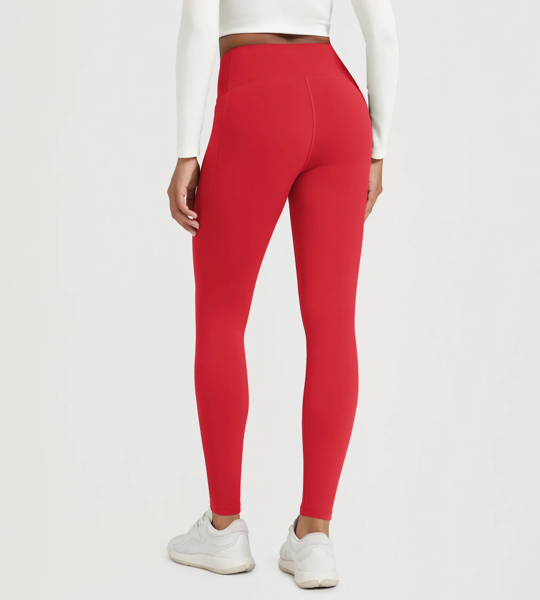 28" Fleece Lined Leggings with Pockets - Image 43