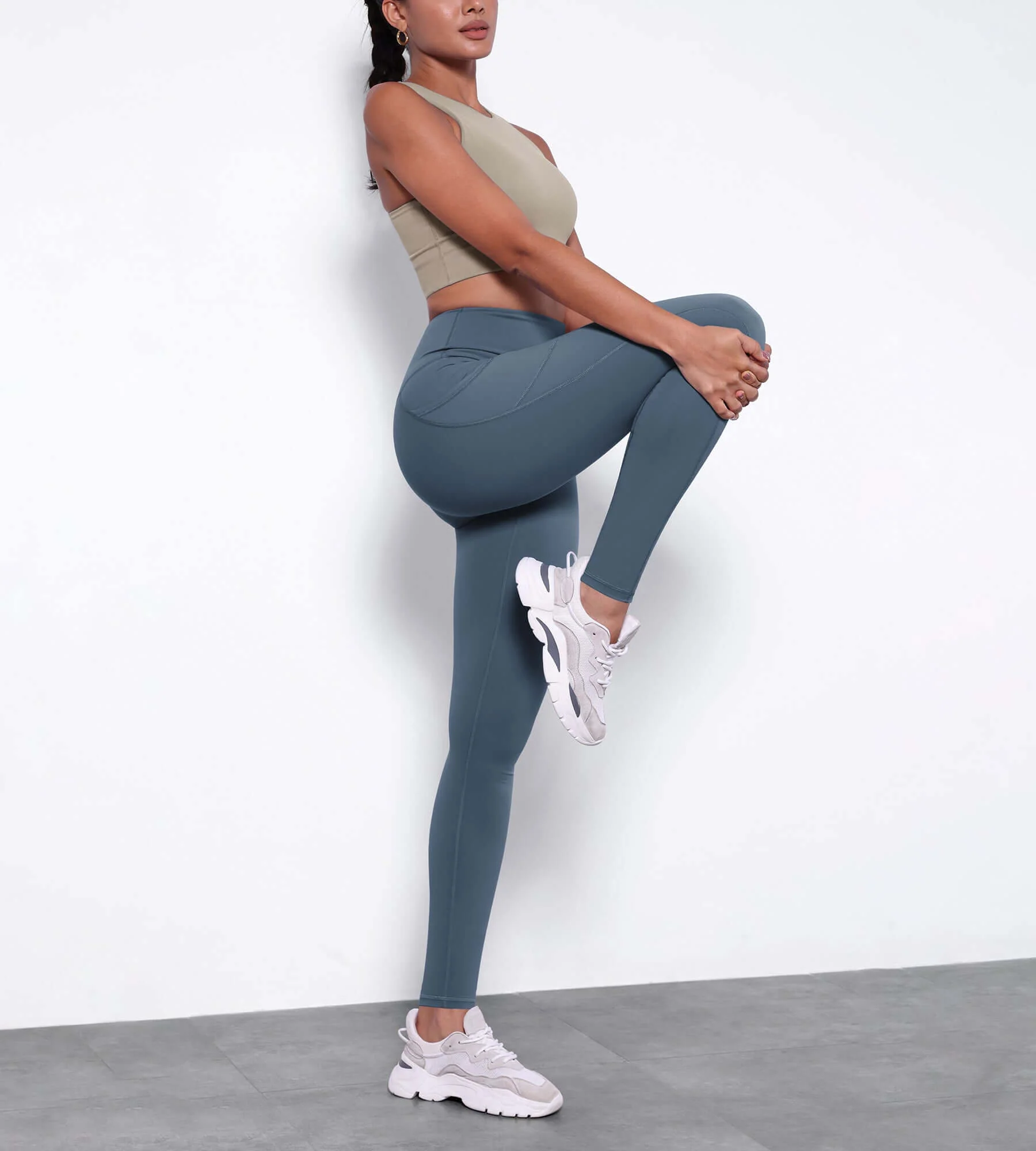28" Fleece Lined Leggings with Pockets - Image 26