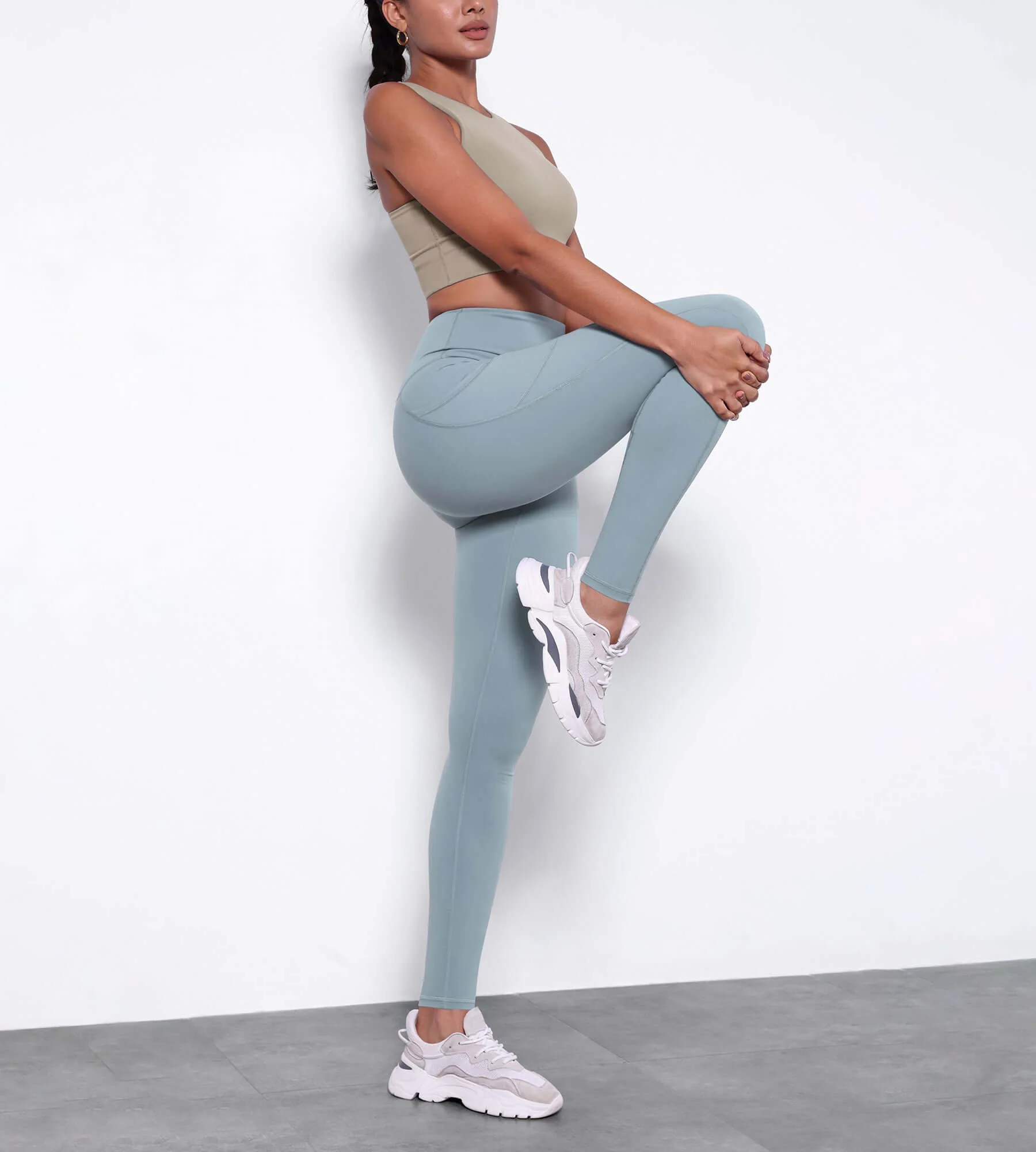 28" Fleece Lined Leggings with Pockets - Image 7