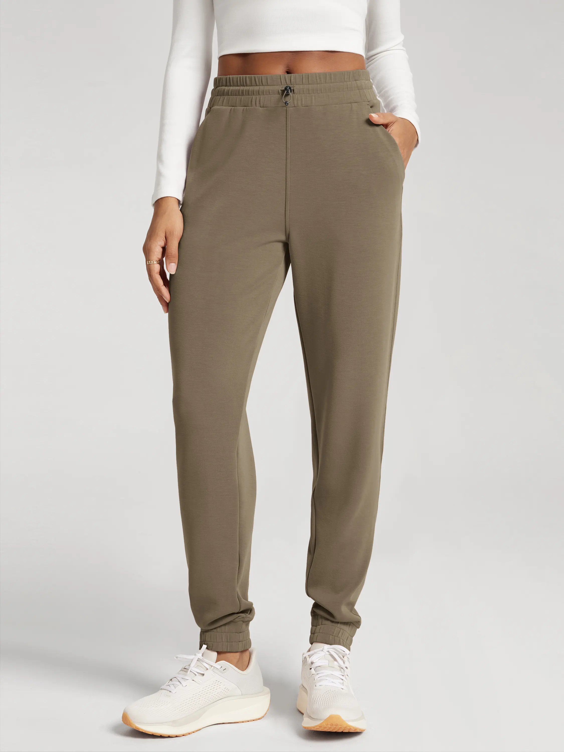 28" Modal Soft Joggers with Pockets and Adjustable Shockcord - Image 22