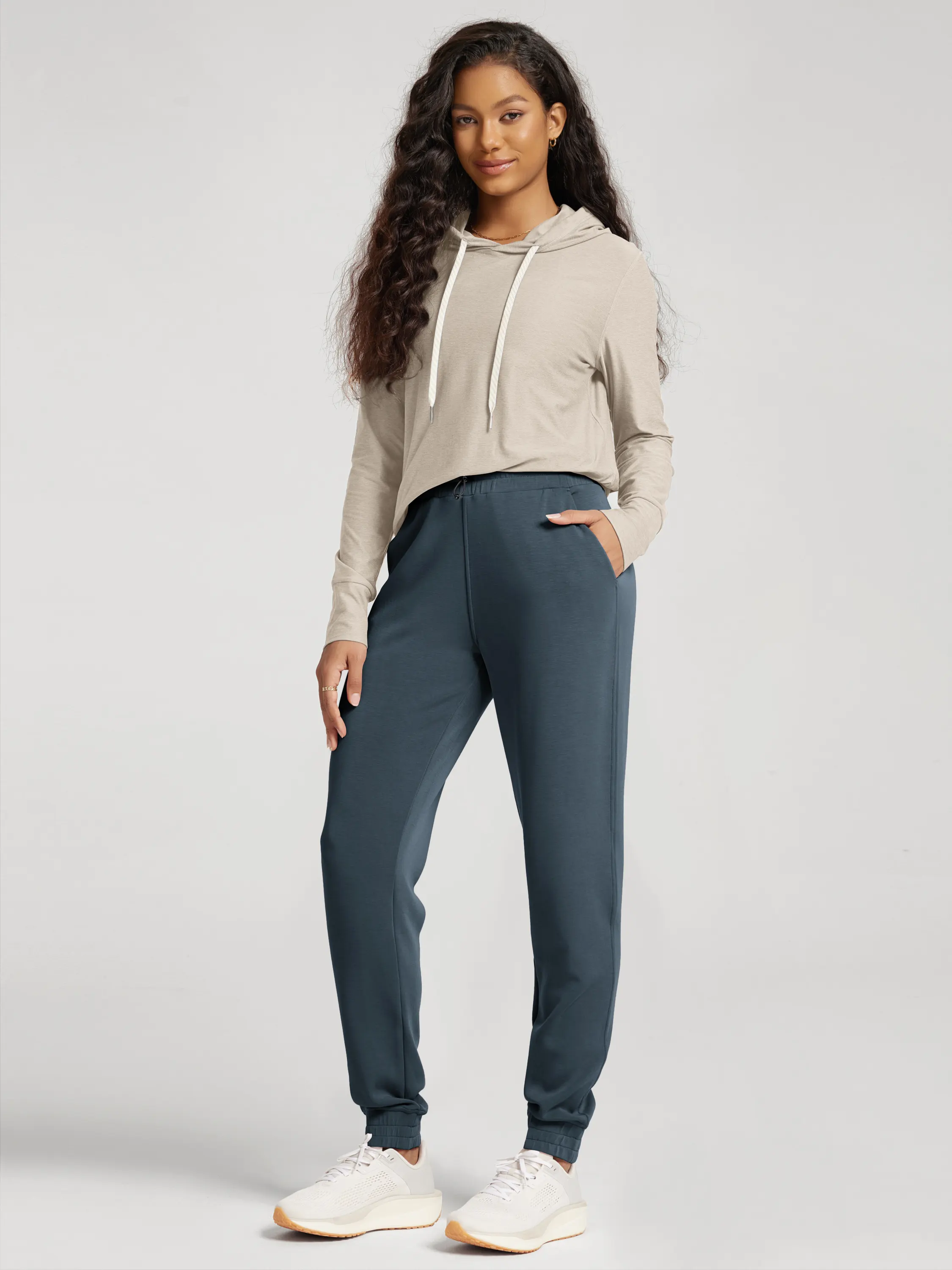28" Modal Soft Joggers with Pockets and Adjustable Shockcord - Image 43