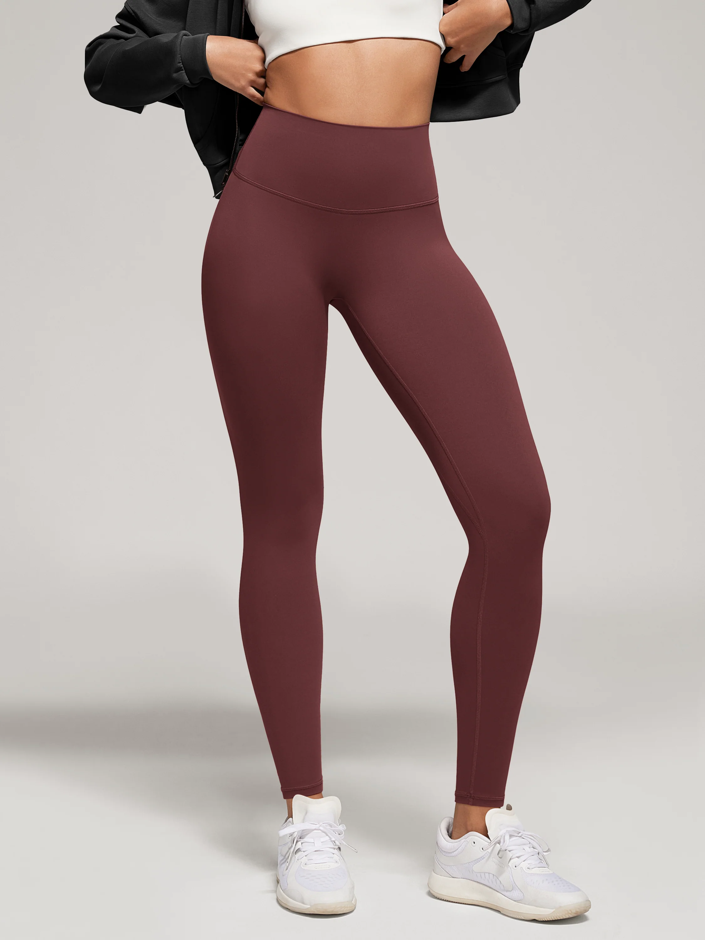 28" No Front Seam High Waist Yoga Leggings - Image 21