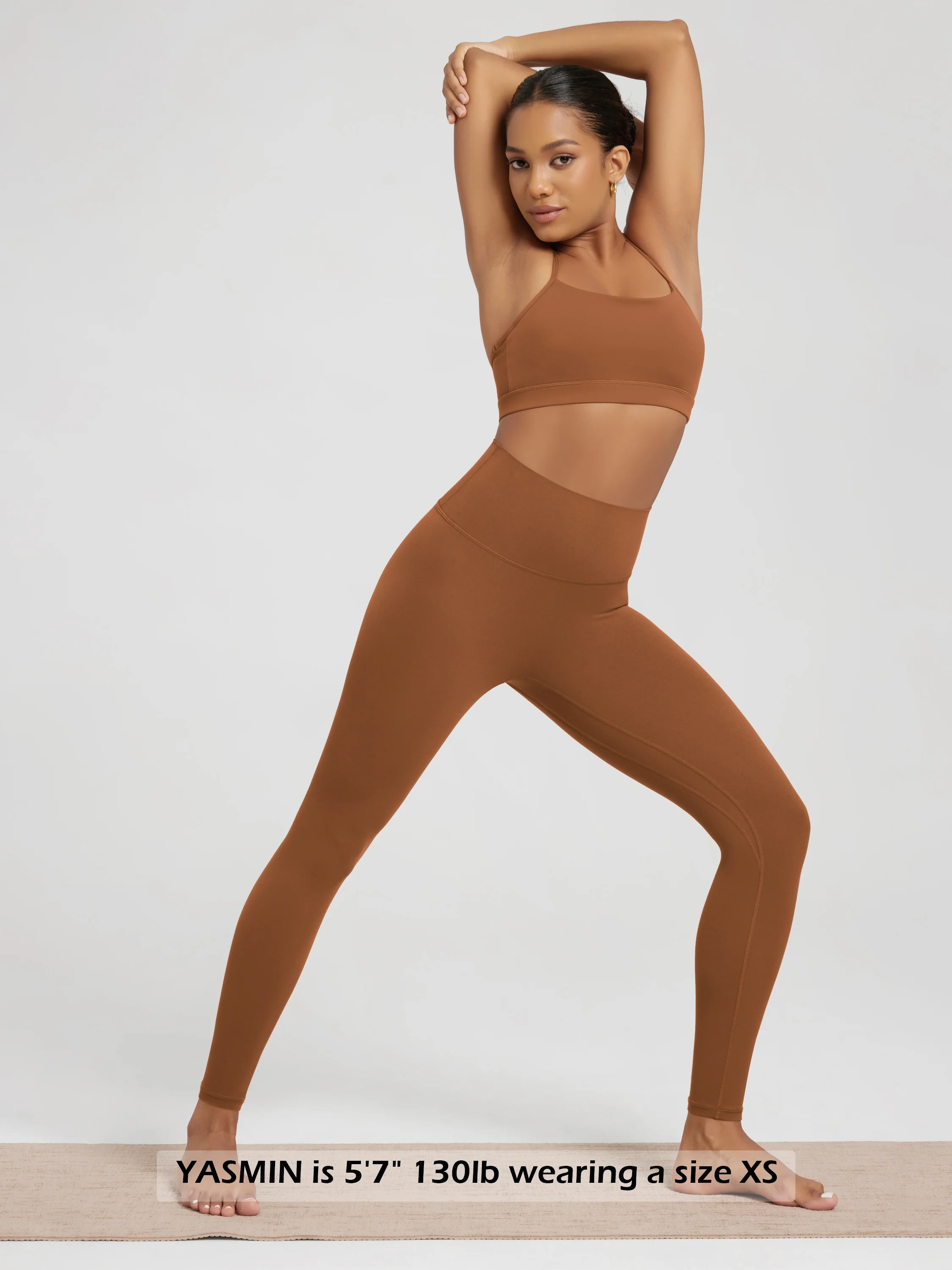 28" No Front Seam High Waist Yoga Leggings - Image 28