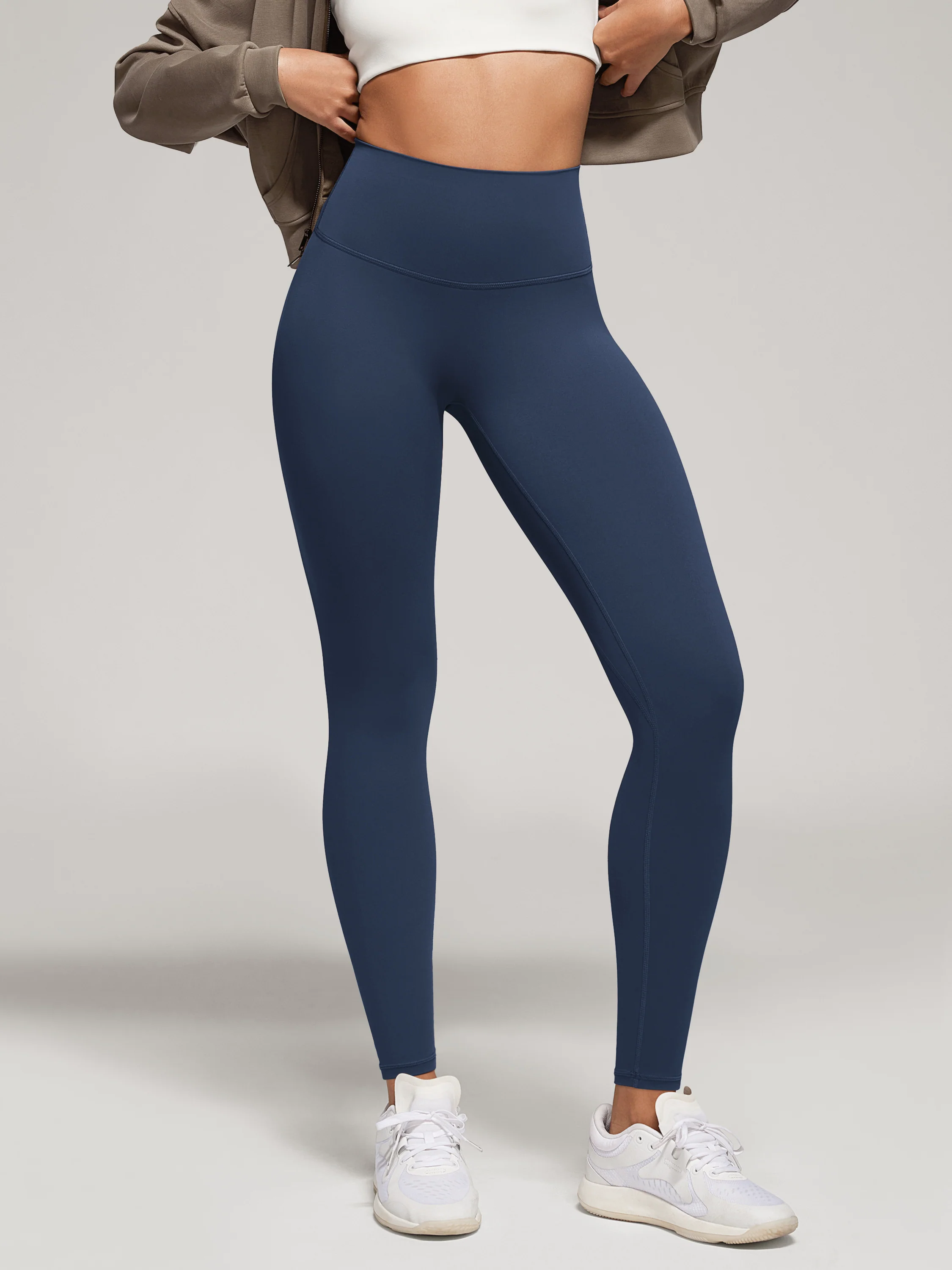 28" No Front Seam High Waist Yoga Leggings - Image 46