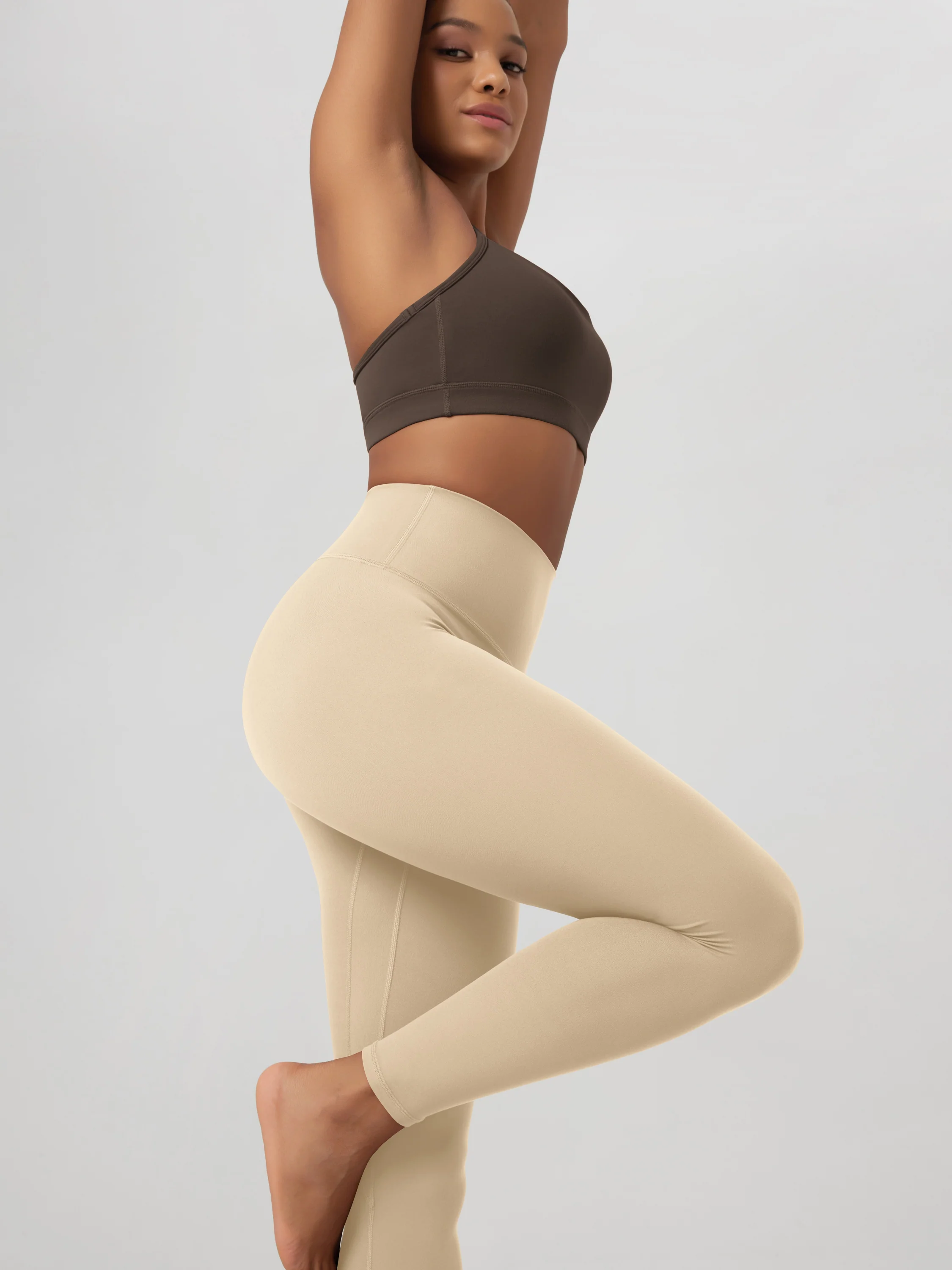 28" No Front Seam High Waist Yoga Leggings - Image 7