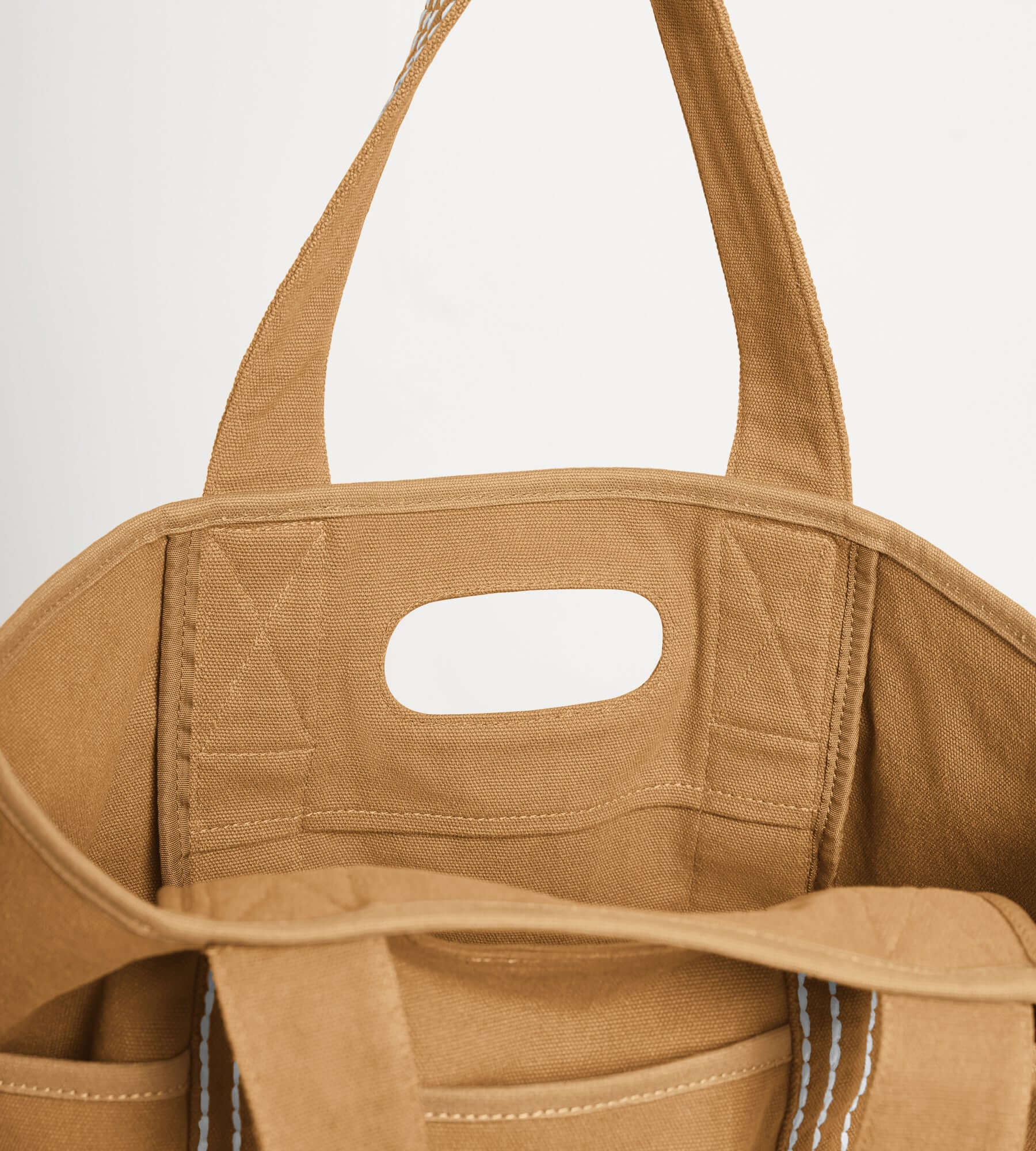 29L Oversized Canvas Tote Large Capacity Open Top Shoulder Bag - Image 11