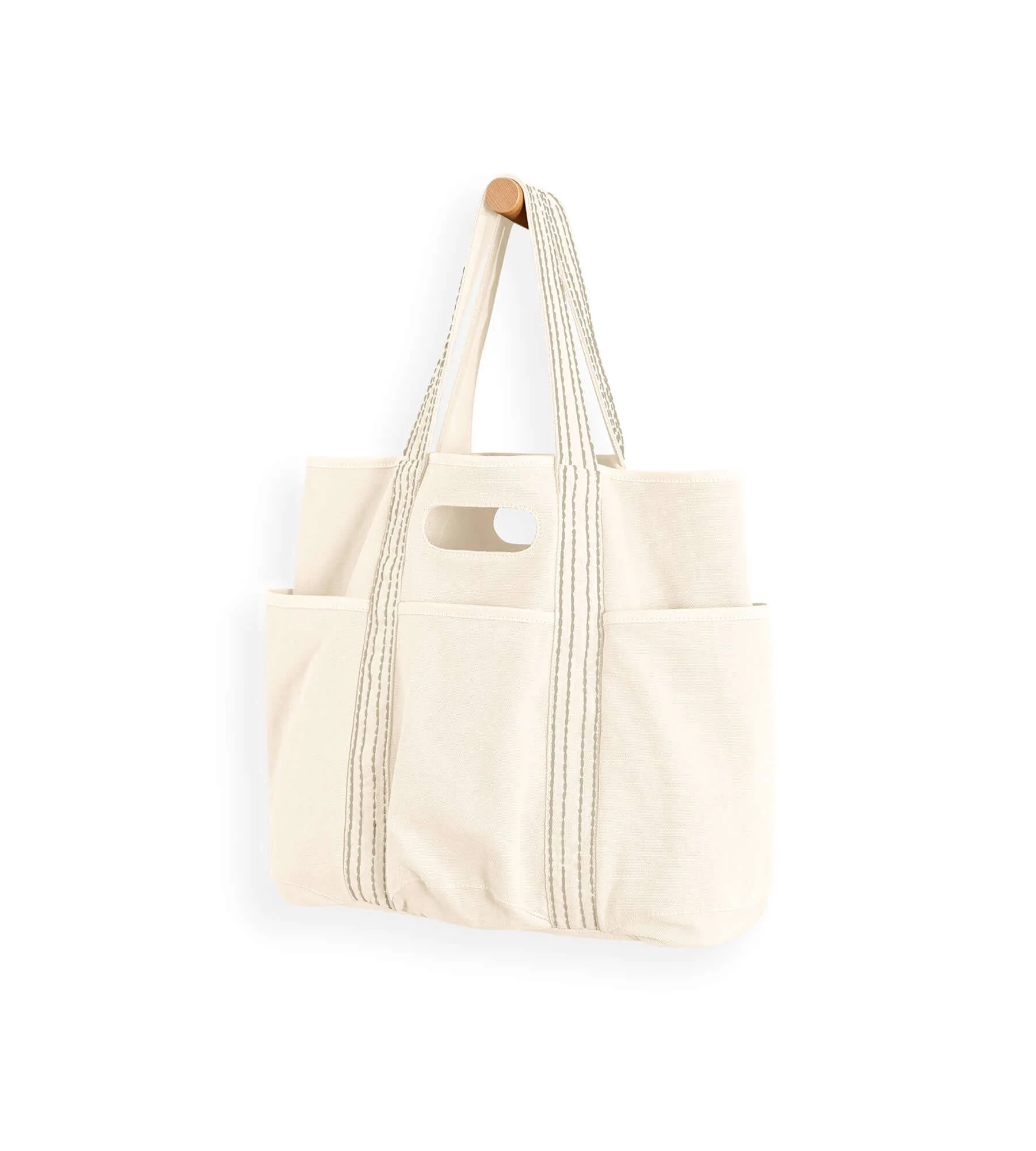 29L Oversized Canvas Tote Large Capacity Open Top Shoulder Bag - Image 49