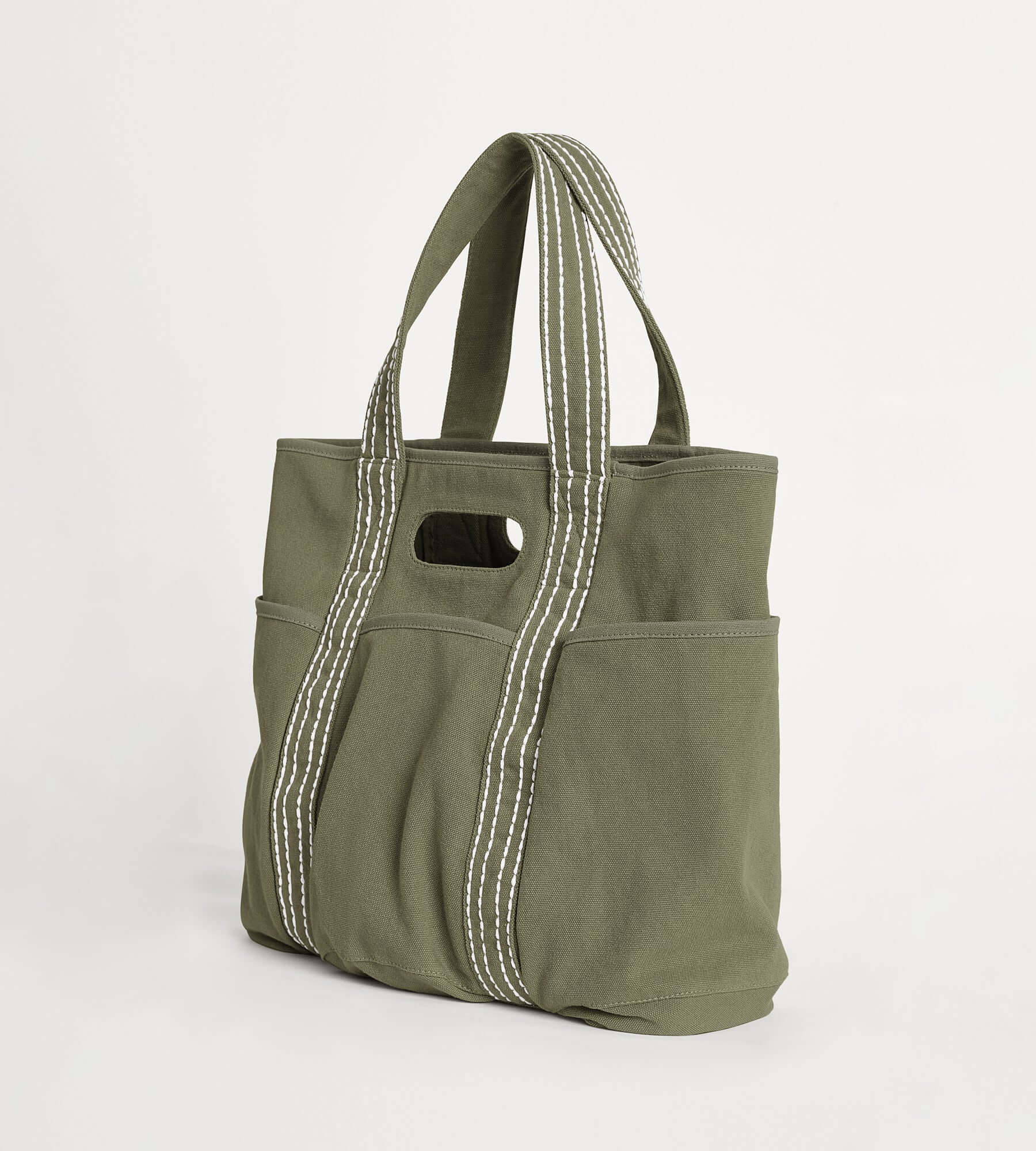 29L Oversized Canvas Tote Large Capacity Open Top Shoulder Bag - Image 67