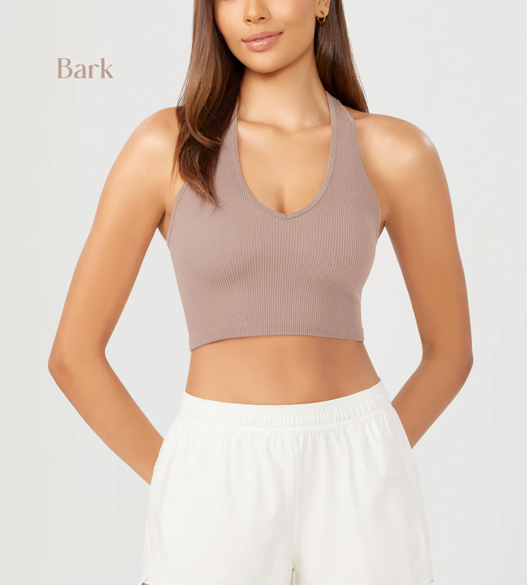 ODODOS 3-Pack Seamless Racerback Crop Tank Tops - Image 27