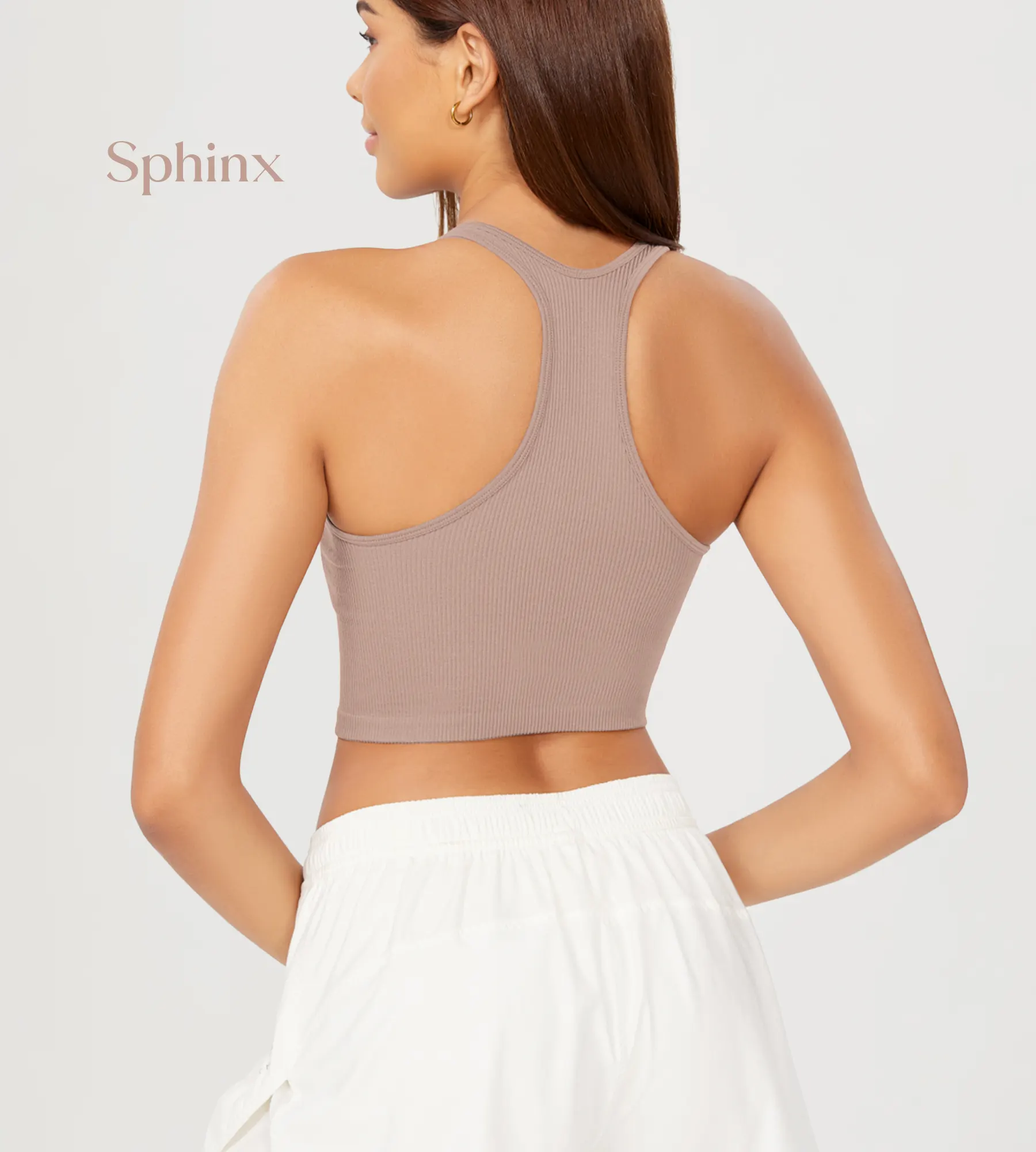 ODODOS 3-Pack Seamless Racerback Crop Tank Tops - Image 34