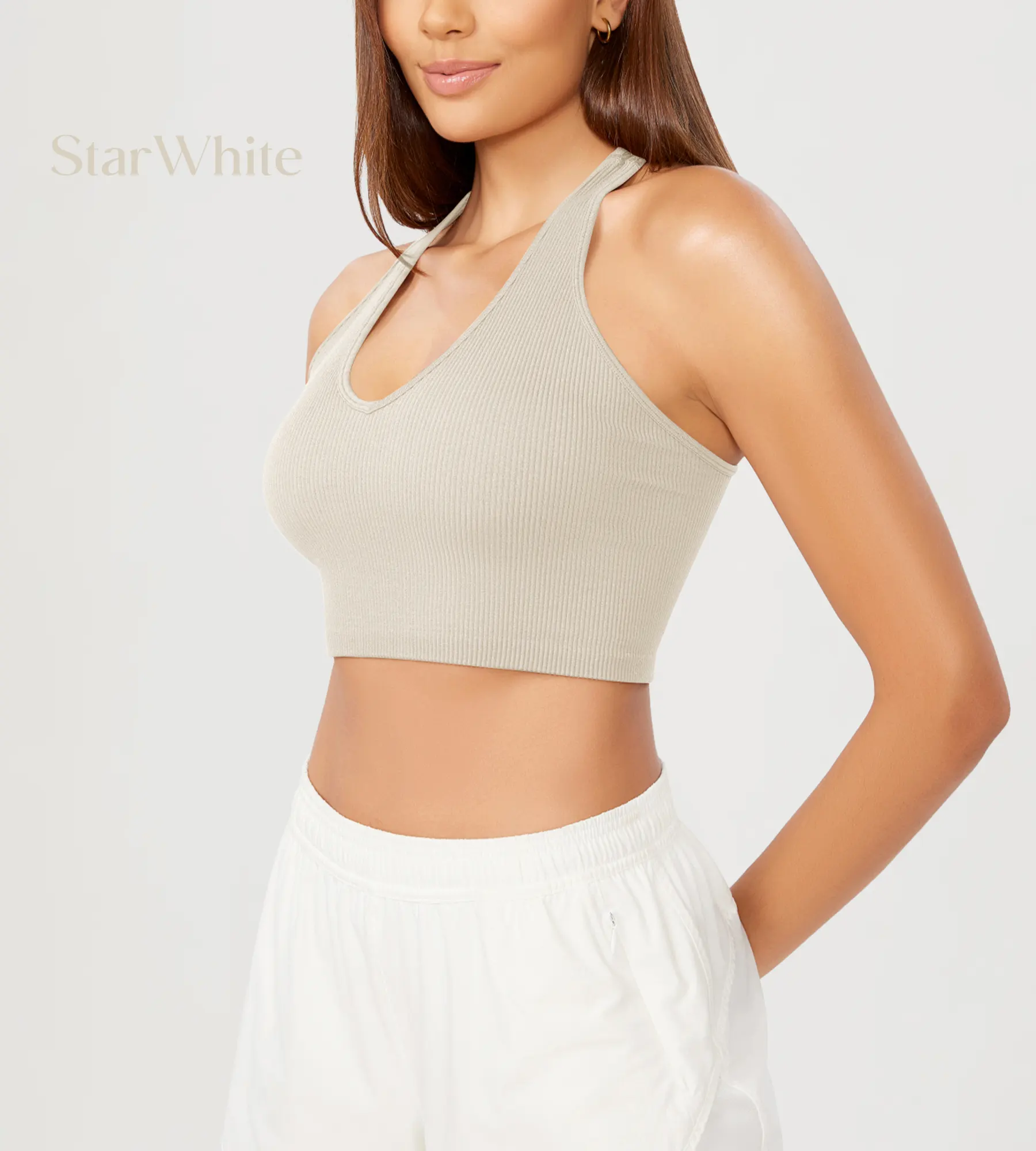 ODODOS 3-Pack Seamless Racerback Crop Tank Tops - Image 38