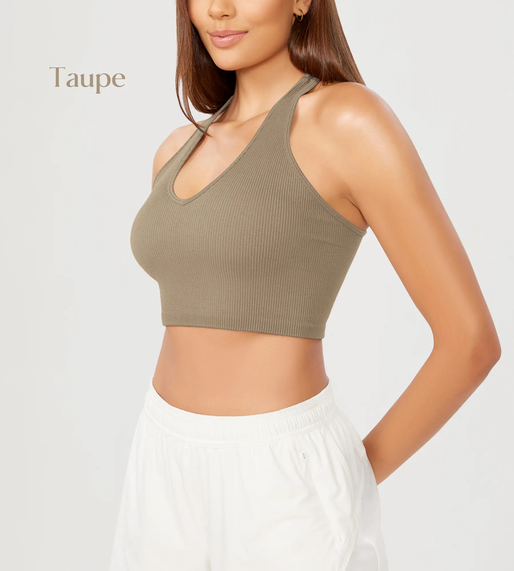 ODODOS 3-Pack Seamless Racerback Crop Tank Tops - Image 43