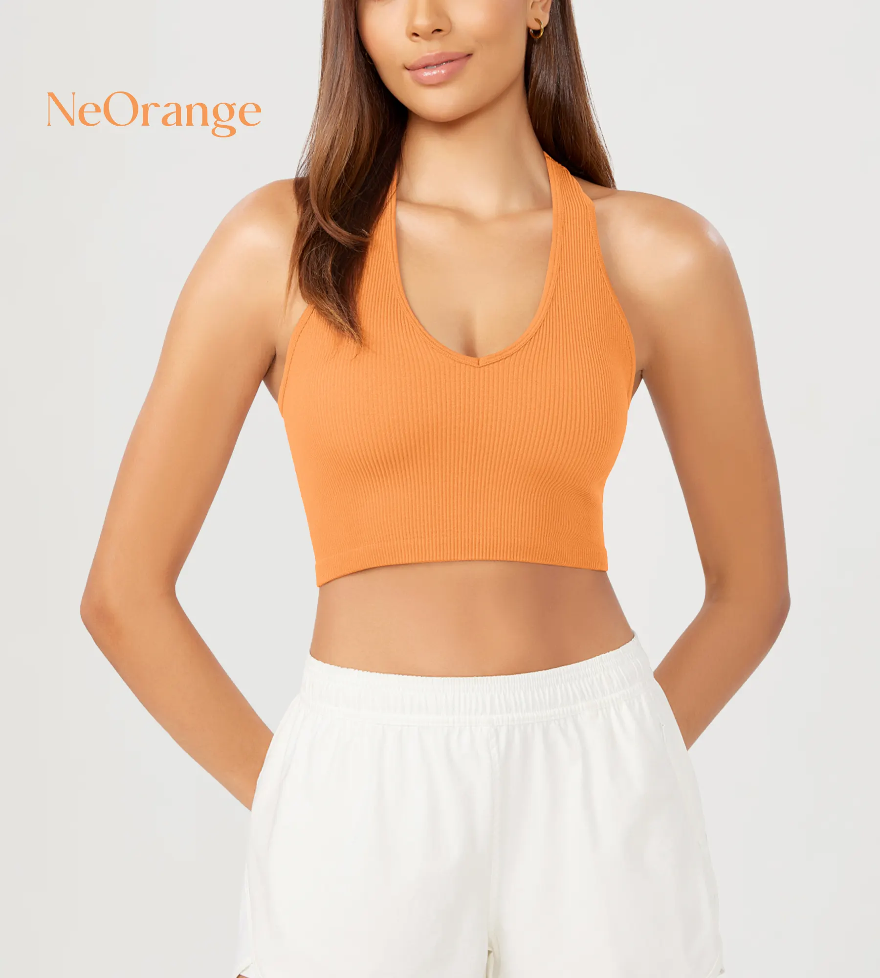 ODODOS 3-Pack Seamless Racerback Crop Tank Tops - Image 47
