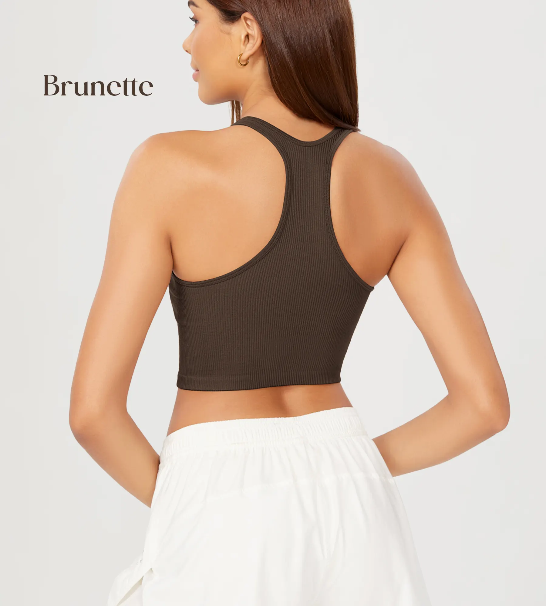 ODODOS 3-Pack Seamless Racerback Crop Tank Tops - Image 54