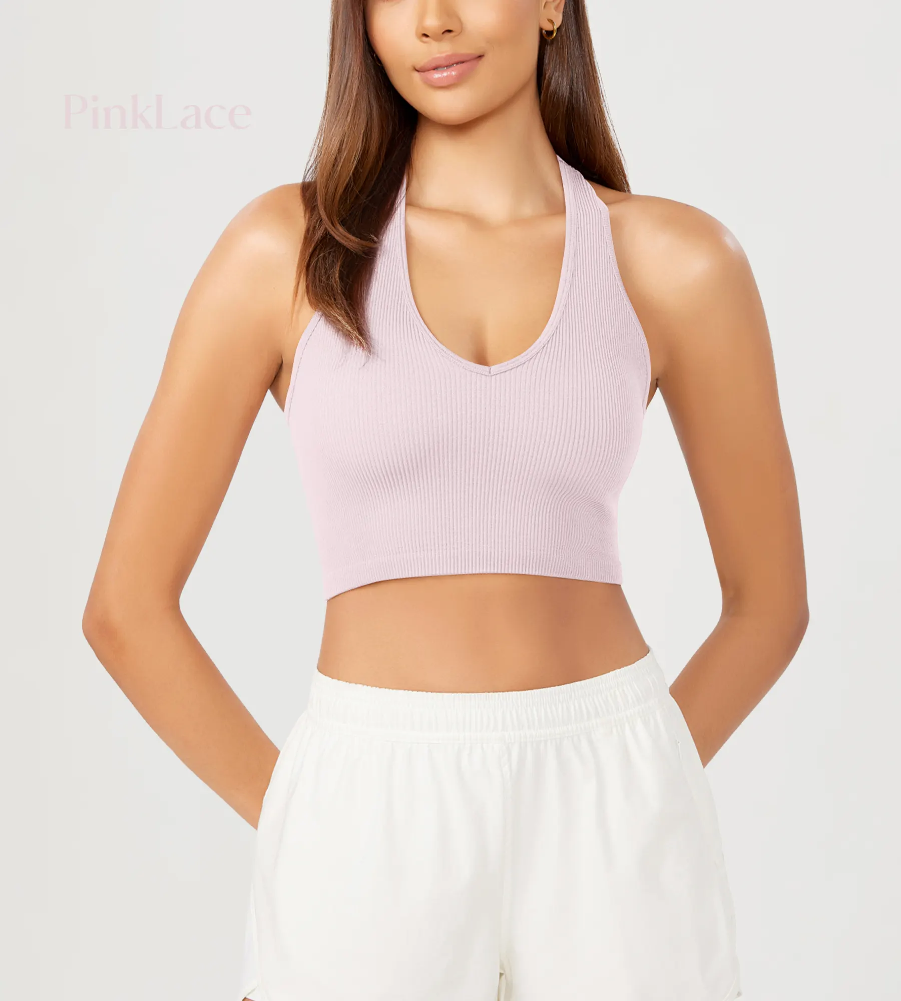 ODODOS 3-Pack Seamless Racerback Crop Tank Tops - Image 62