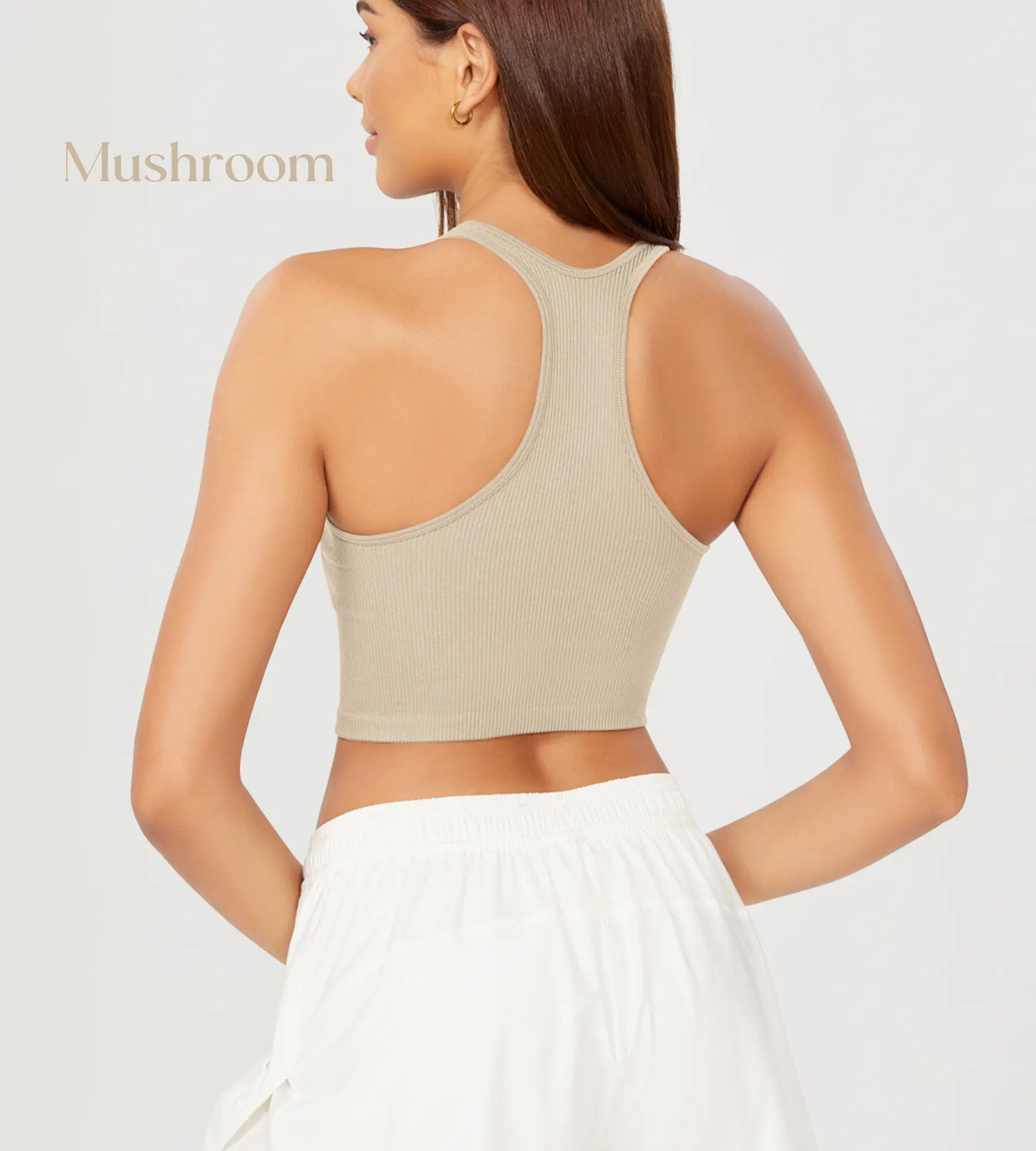 ODODOS 3-Pack Seamless Racerback Crop Tank Tops - Image 69