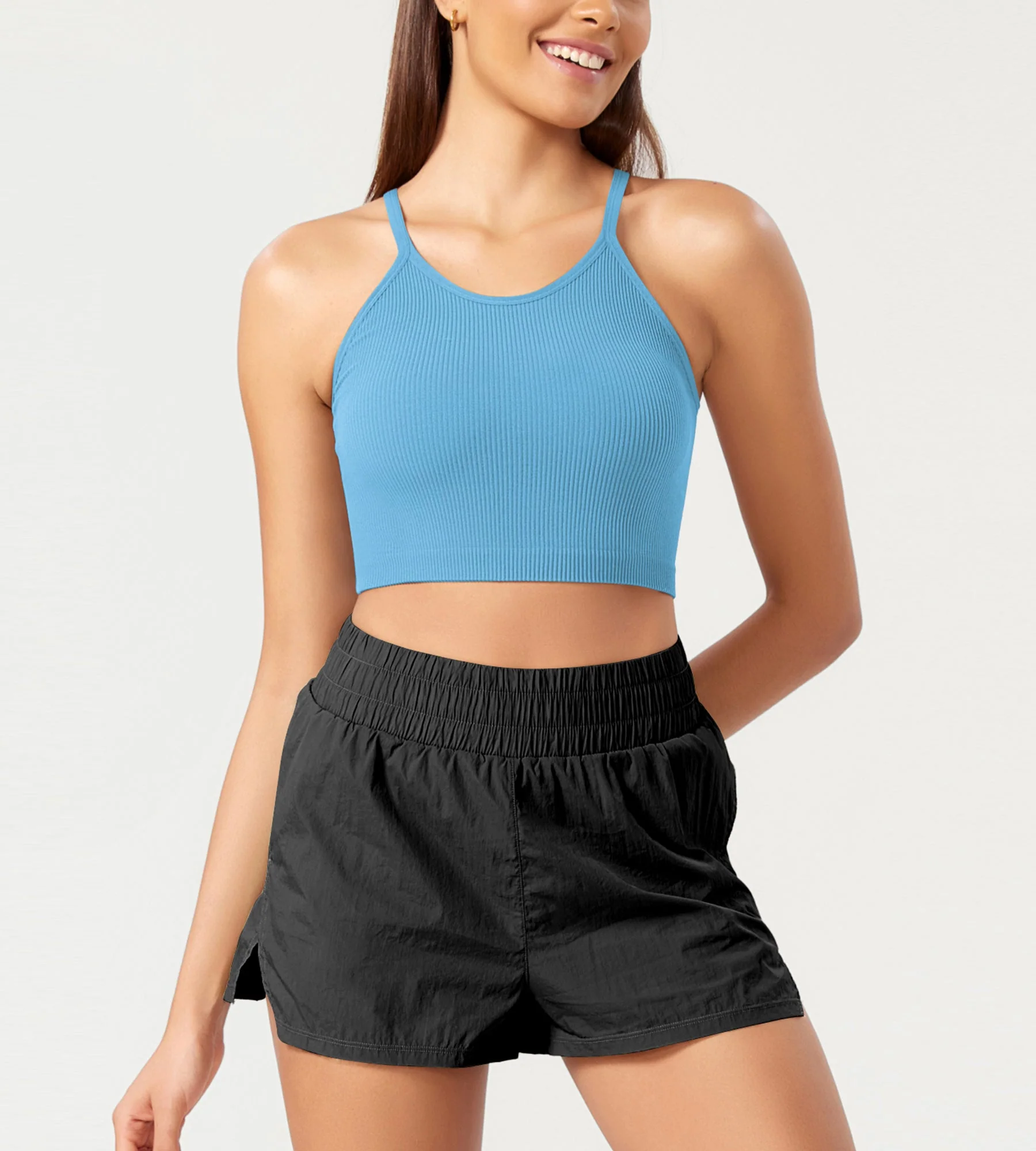 3-Pack Seamless Ribbed Crop Camisole - Image 9