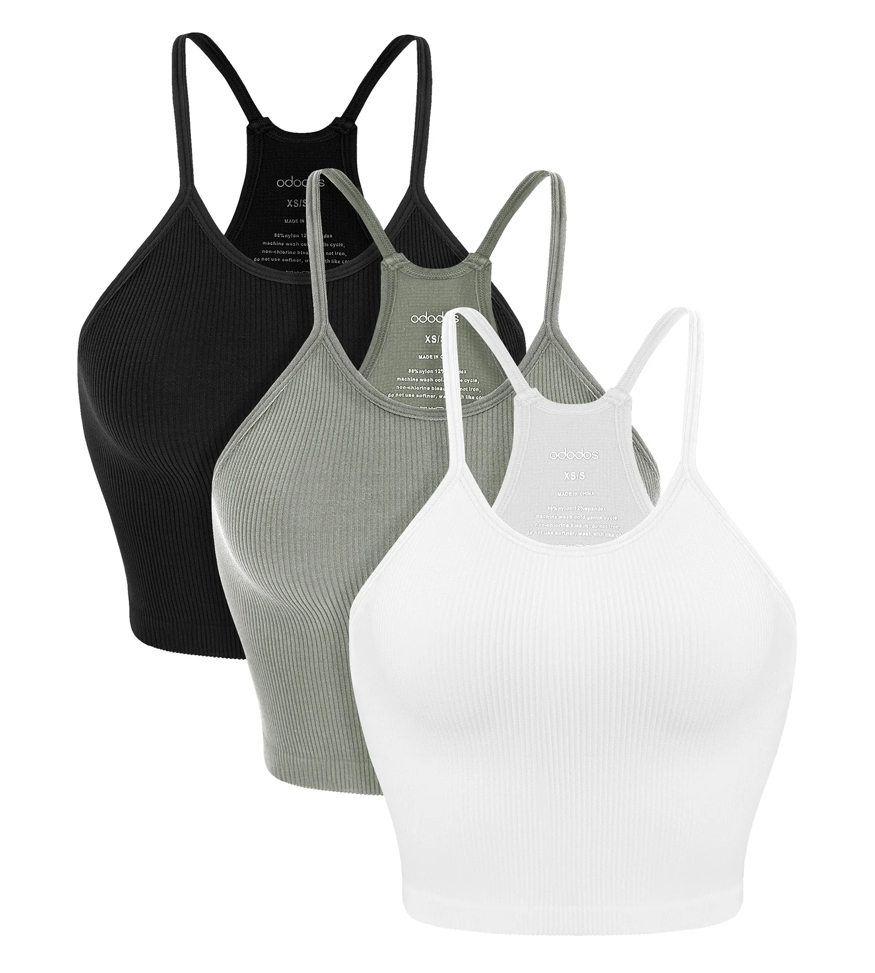 3-Pack Seamless Ribbed Crop Camisole - Image 92