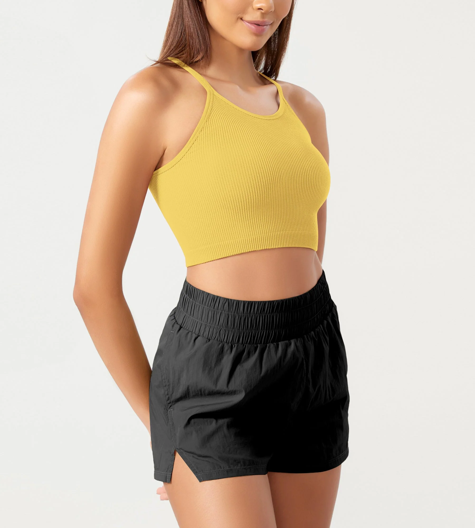 3-Pack Seamless Ribbed Crop Camisole - Image 97