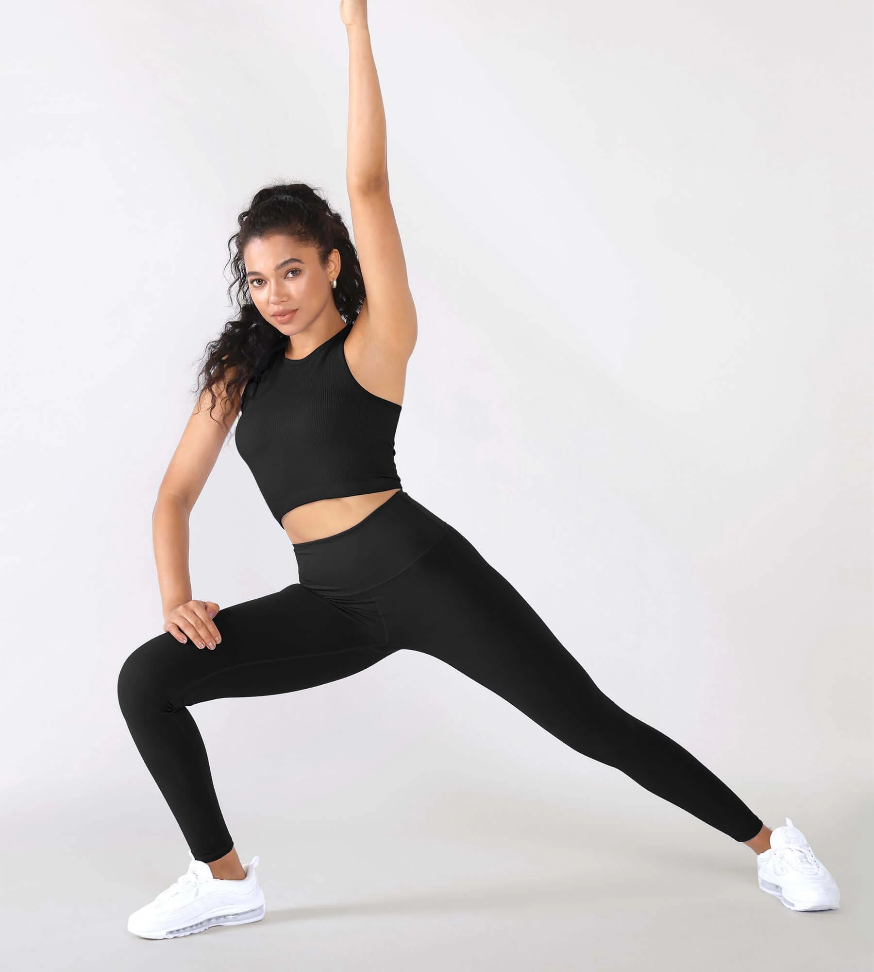 3-Pack Seamless Ribbed High Neck Cropped Tank Tops - Image 15