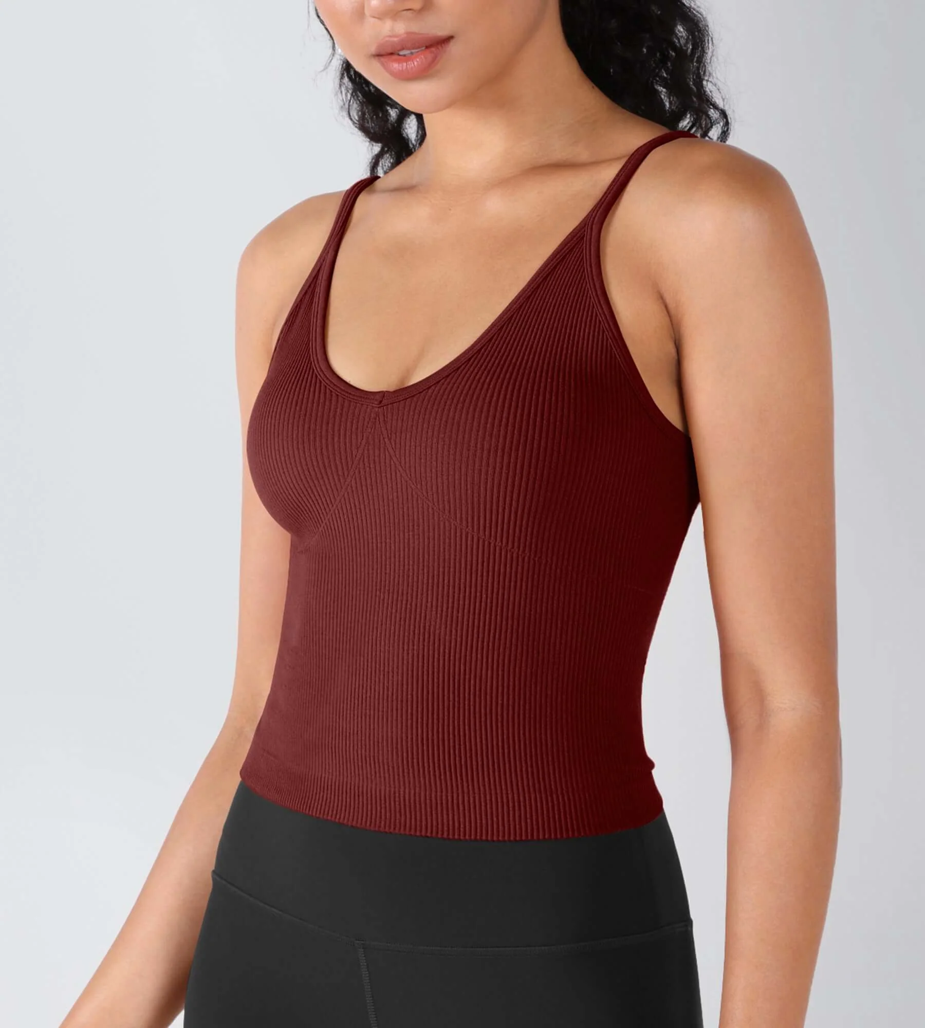3-Pack V-Neck Seamless Crop Tank - Image 19