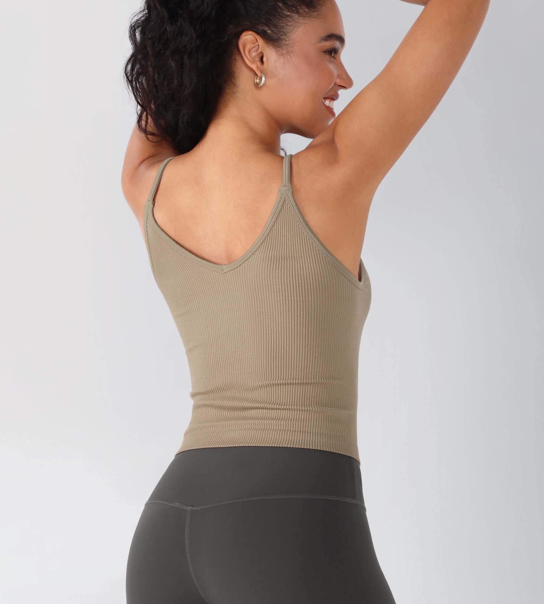 3-Pack V-Neck Seamless Crop Tank - Image 5
