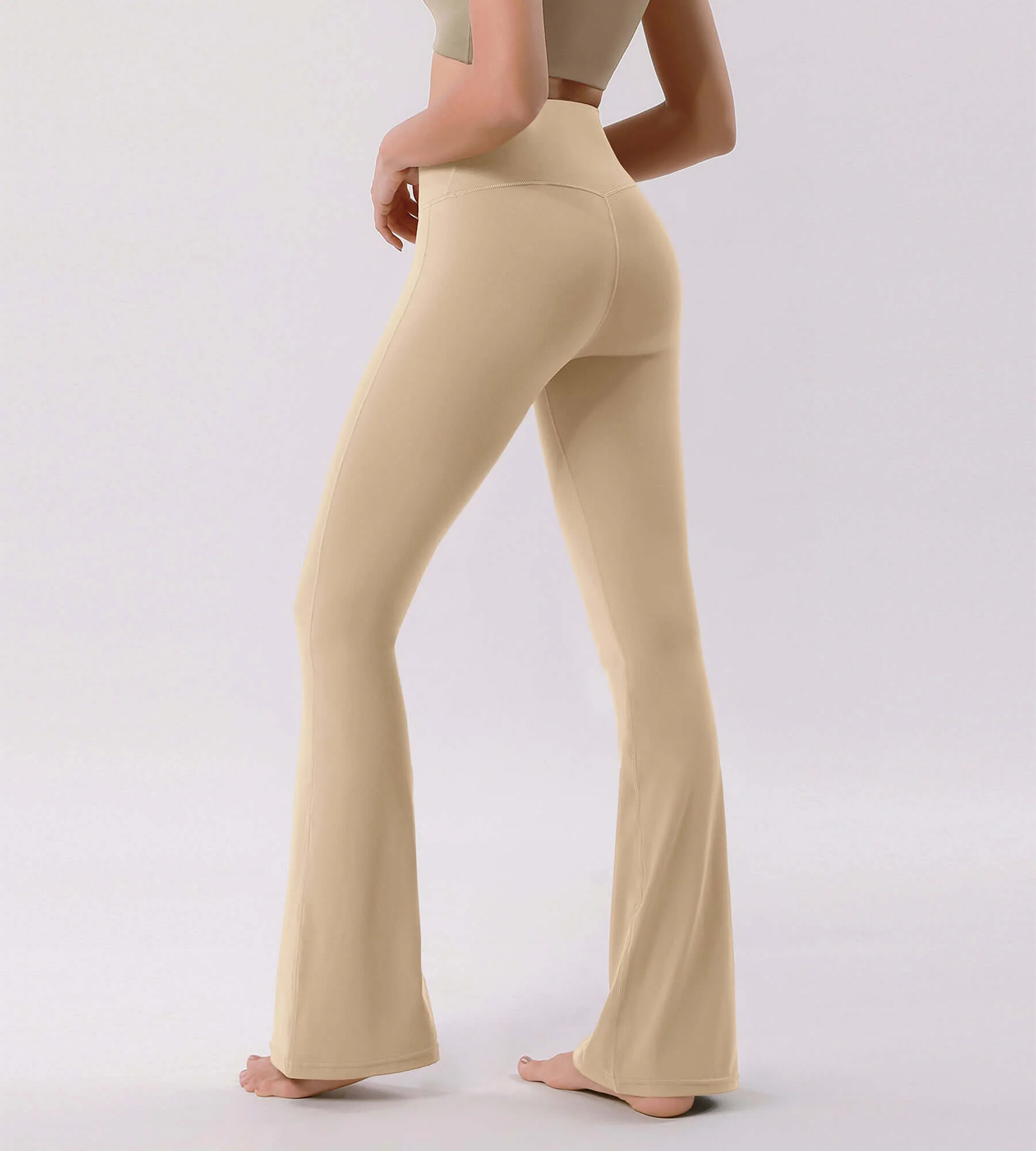 Cloud Feeling 30" Crossover High Waist Flared Pants - Image 14