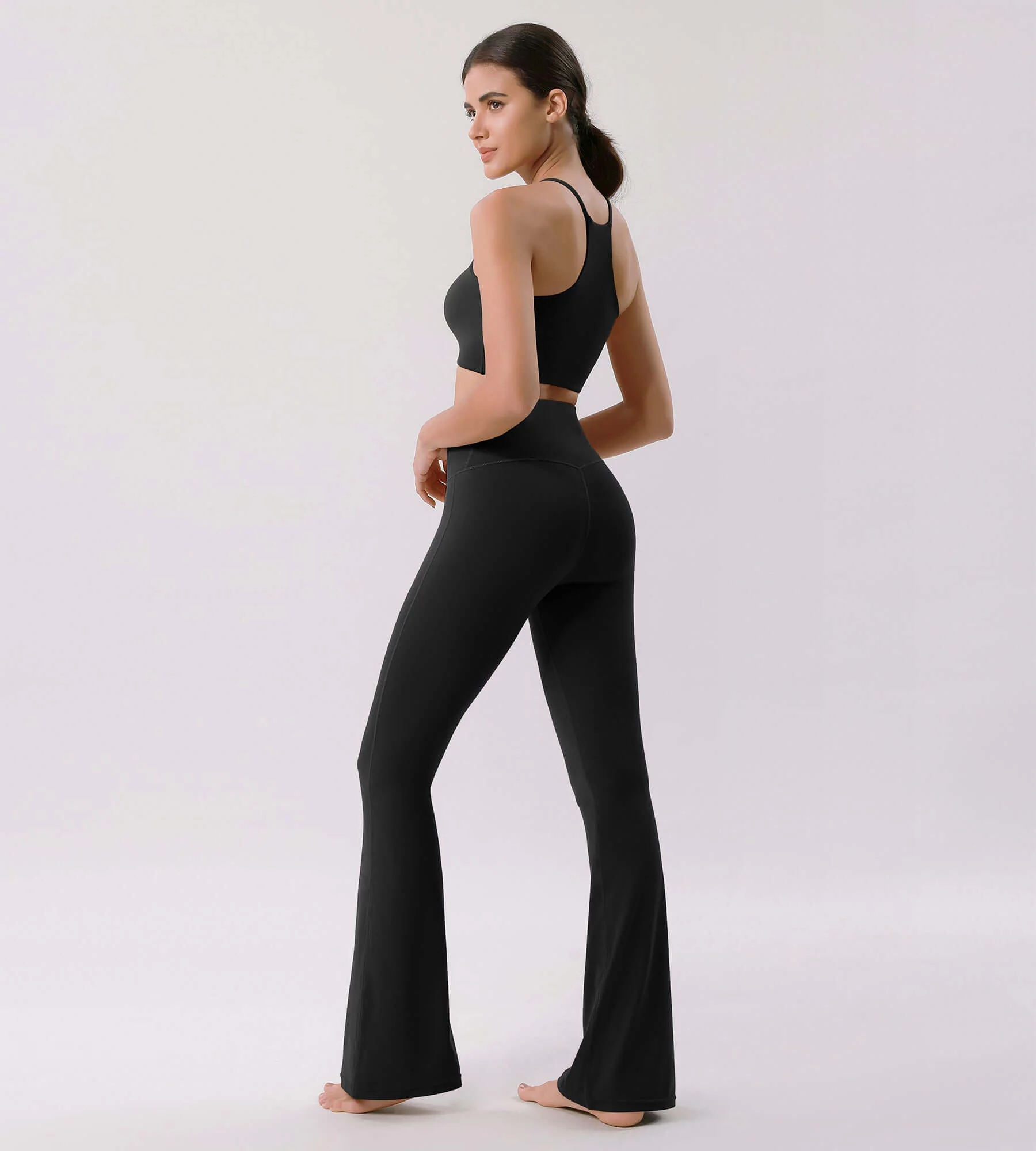 Cloud Feeling 30" Crossover High Waist Flared Pants - Image 18