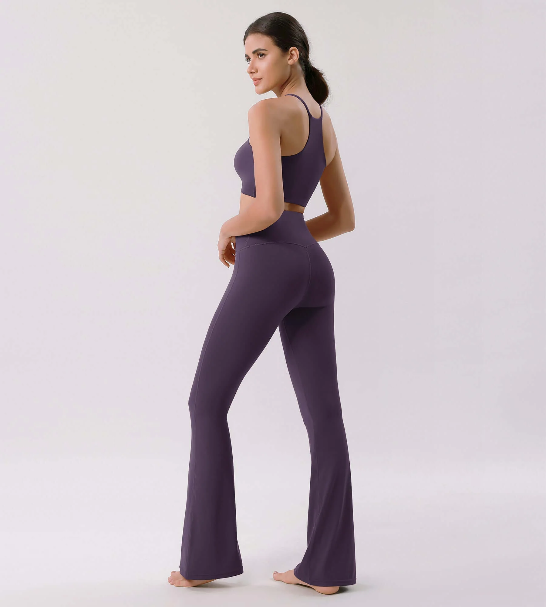 Cloud Feeling 30" Crossover High Waist Flared Pants - Image 38