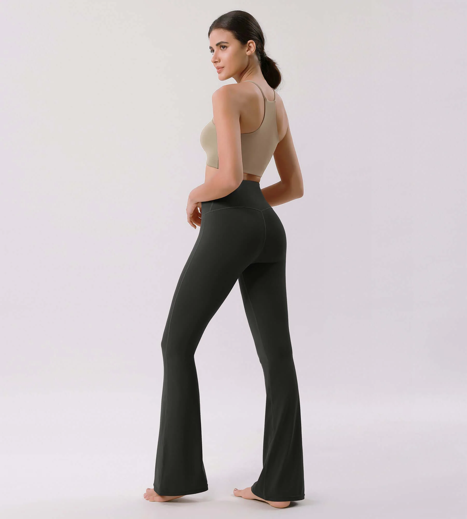 Cloud Feeling 30" Crossover High Waist Flared Pants - Image 66
