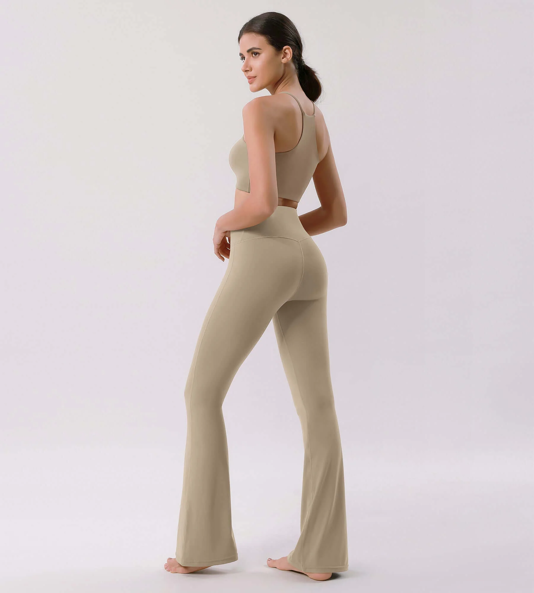 Cloud Feeling 30" Crossover High Waist Flared Pants - Image 78