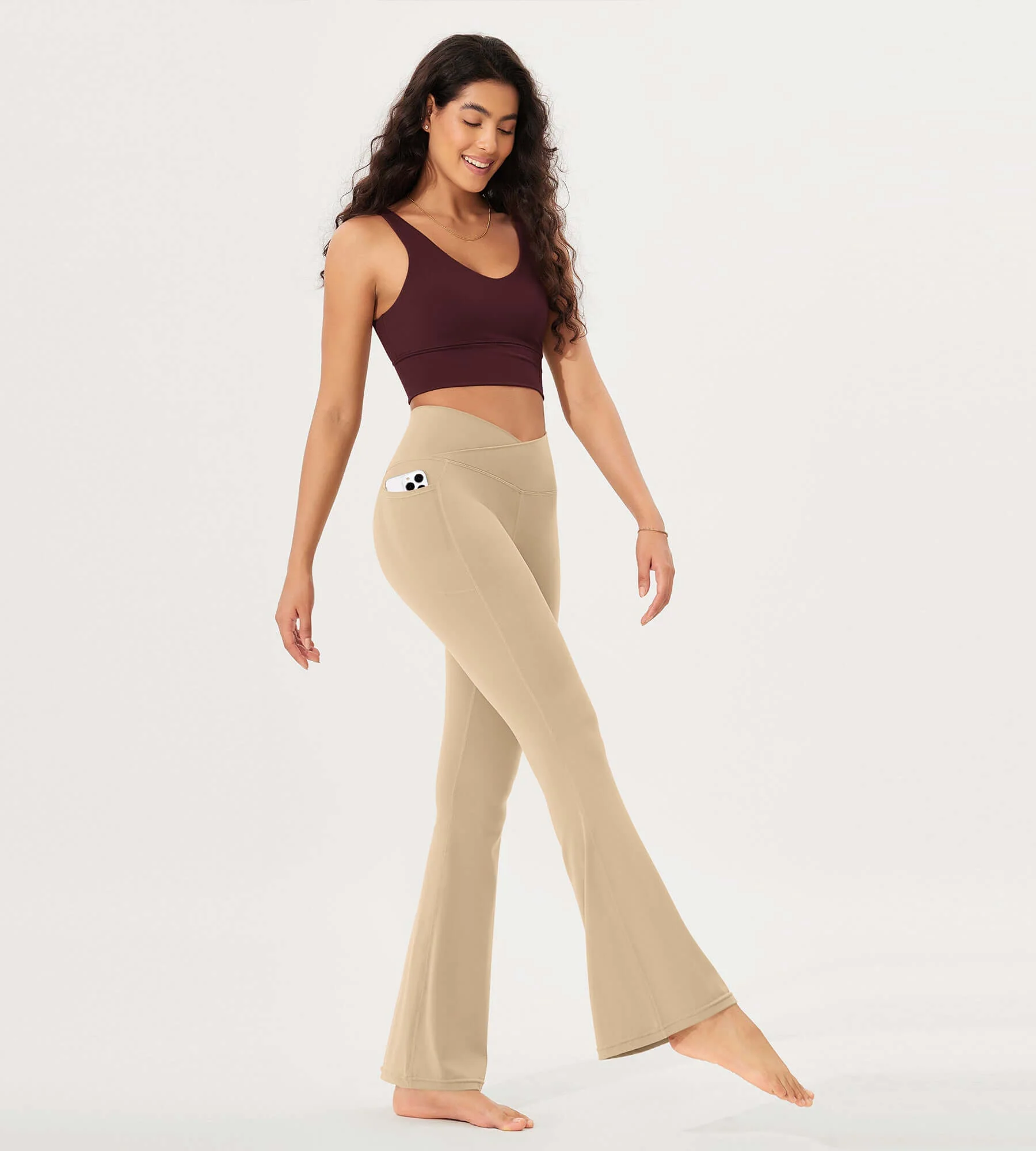 32" Cloud Feeling Bootcut Lounge Yoga Pants with Pockets - Image 9