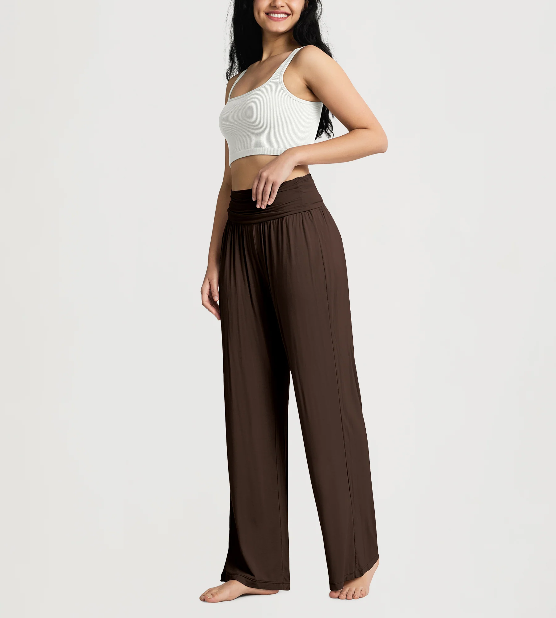ODODOS 30" Wide Leg Lounge Pants - Image 6