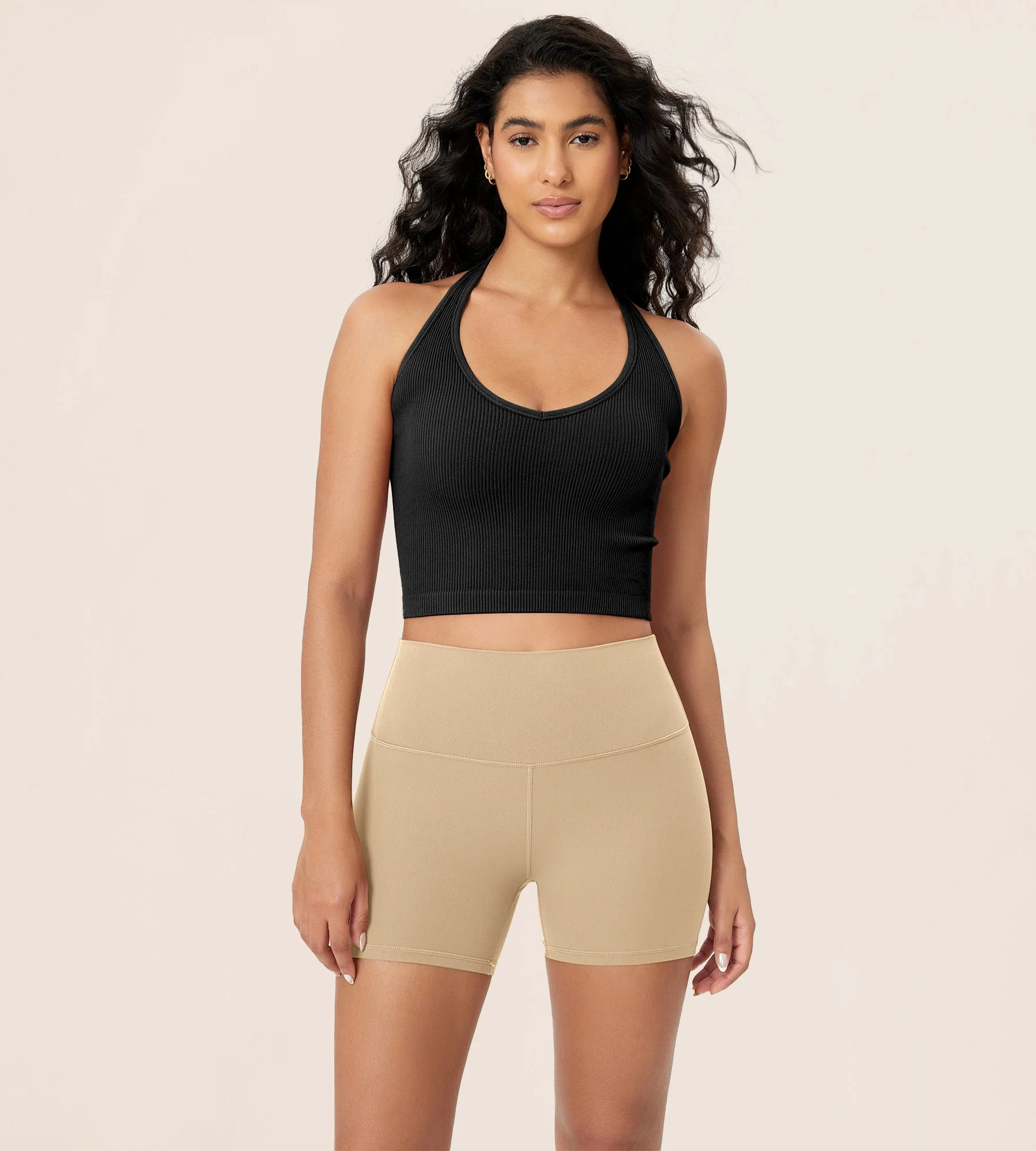 4" ODCLOUD Lounge Yoga High Waist Buttery Soft Biker Shorts - Image 2