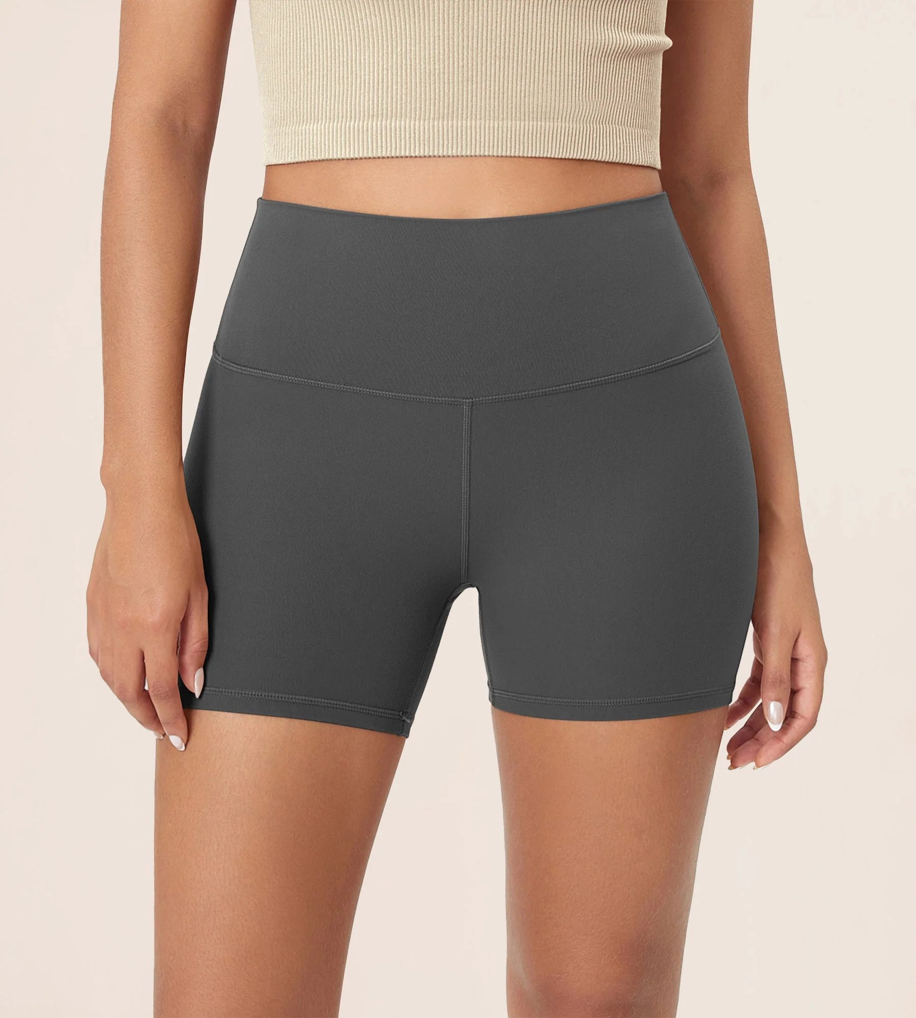 4" ODCLOUD Lounge Yoga High Waist Buttery Soft Biker Shorts - Image 30