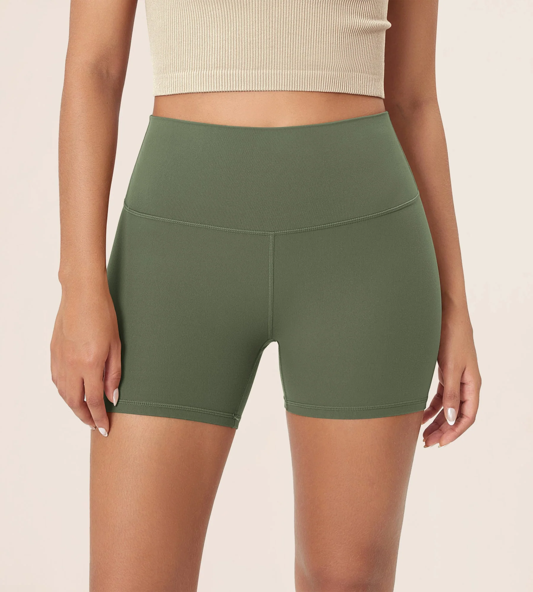 4" ODCLOUD Lounge Yoga High Waist Buttery Soft Biker Shorts - Image 38