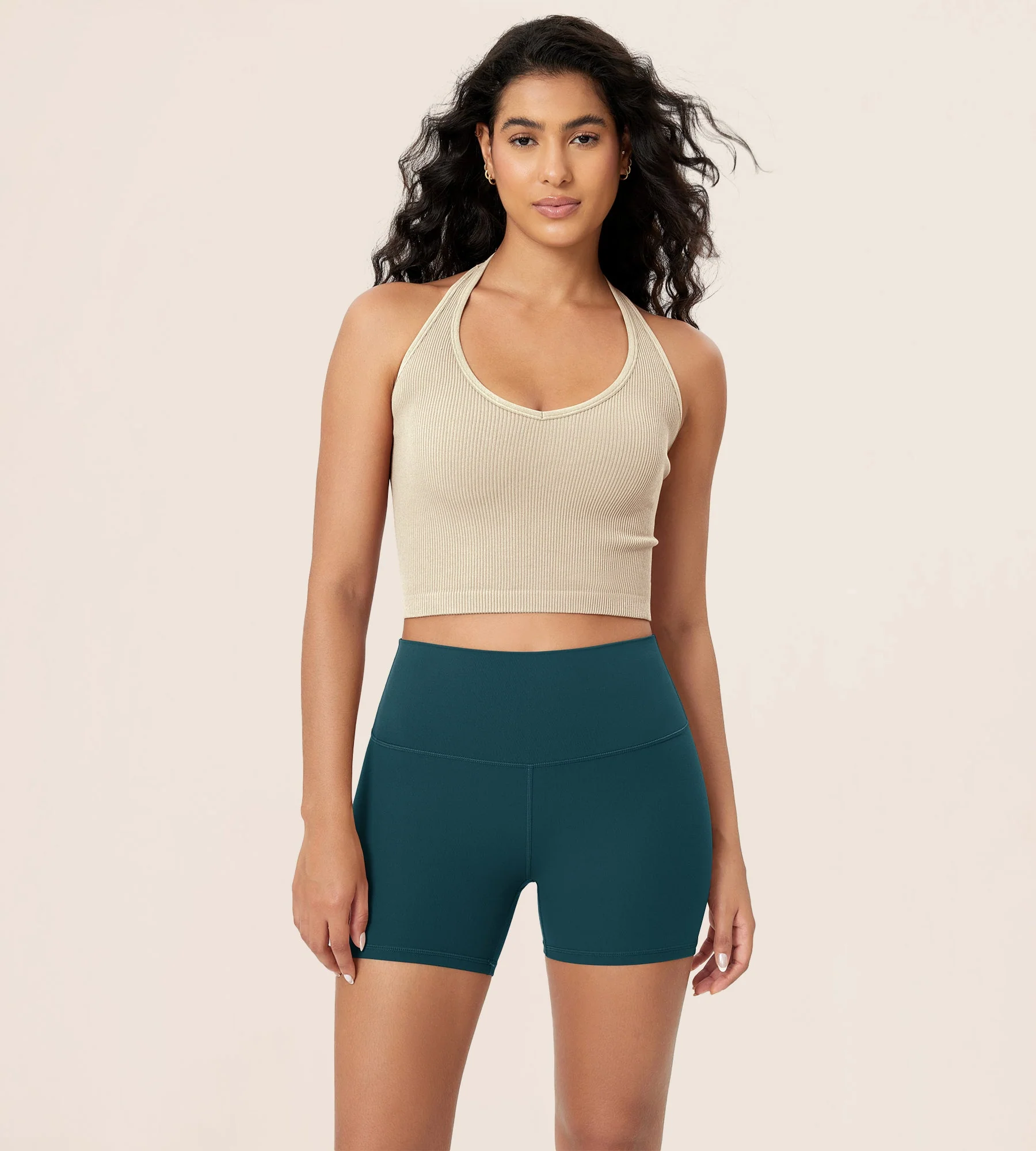 4" ODCLOUD Lounge Yoga High Waist Buttery Soft Biker Shorts - Image 53