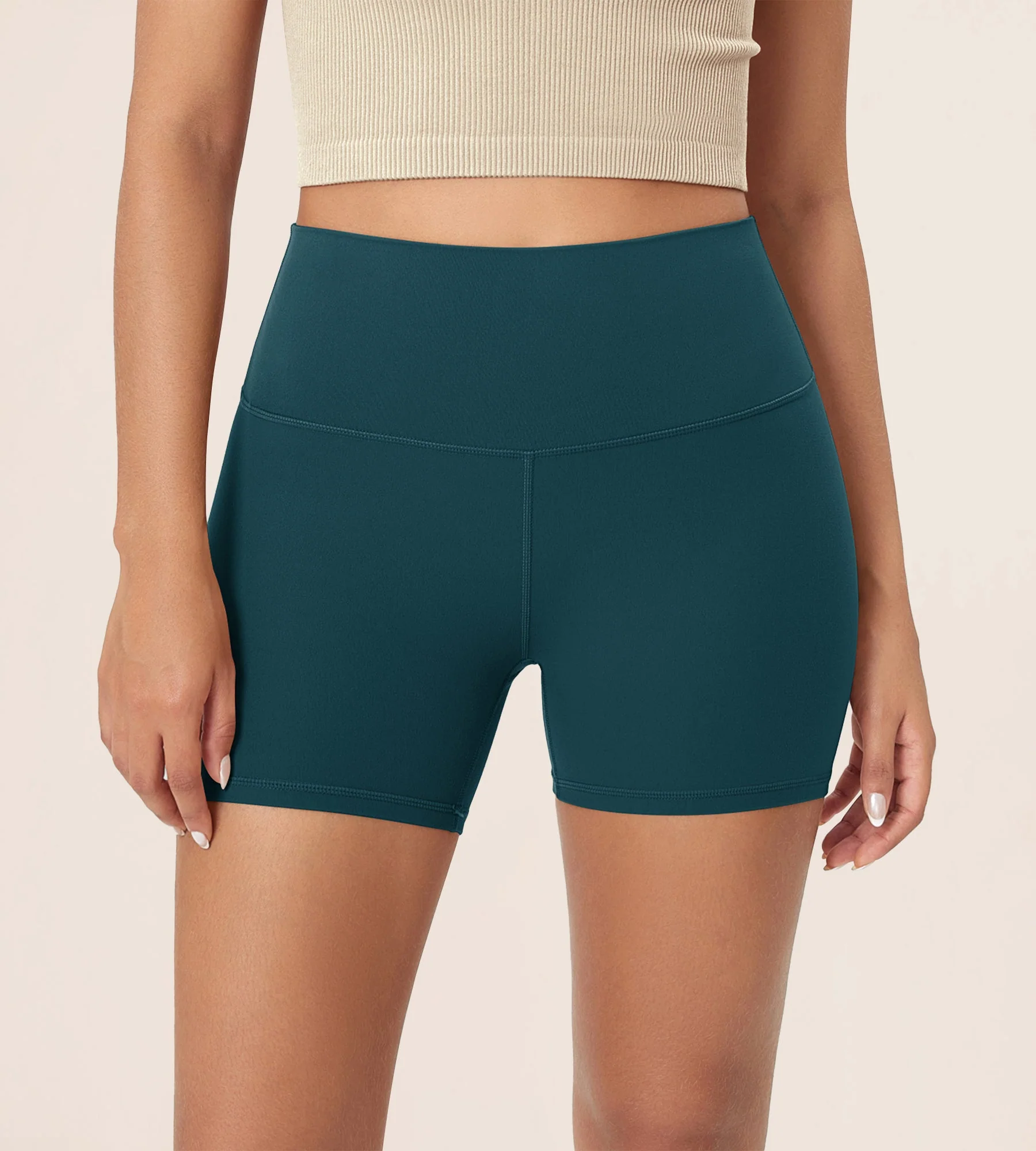 4" ODCLOUD Lounge Yoga High Waist Buttery Soft Biker Shorts - Image 54