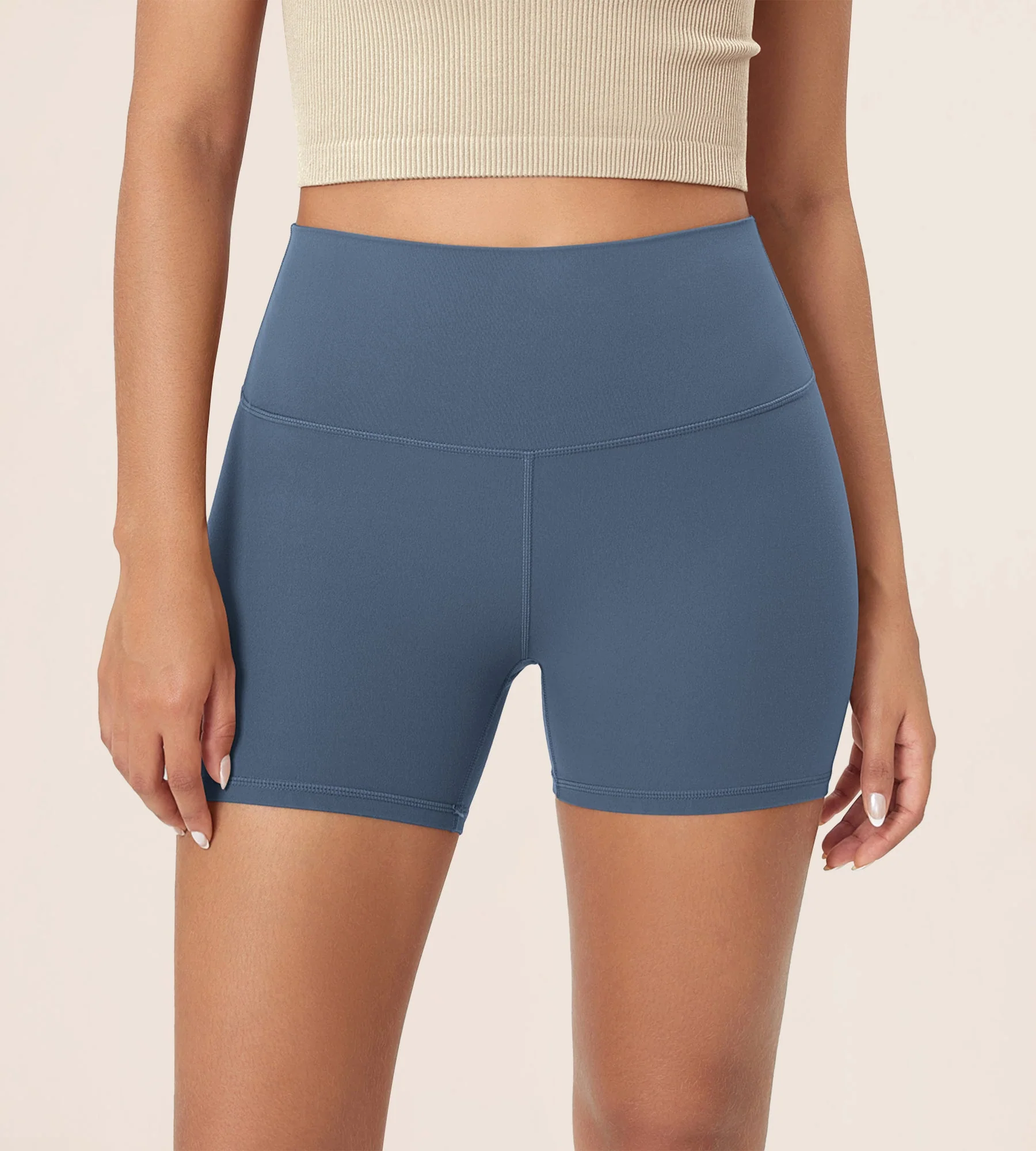 4" ODCLOUD Lounge Yoga High Waist Buttery Soft Biker Shorts - Image 58