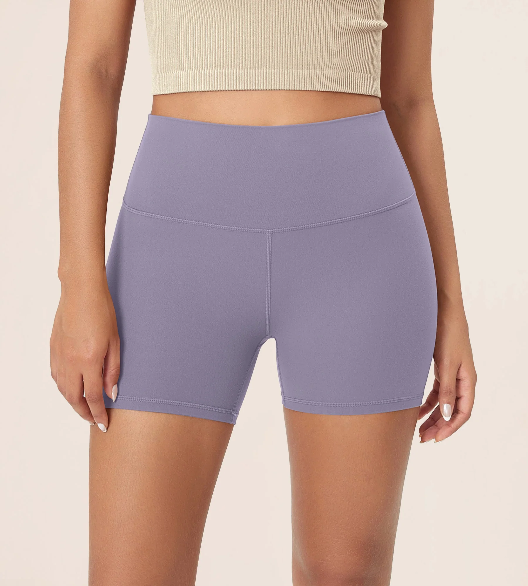4" ODCLOUD Lounge Yoga High Waist Buttery Soft Biker Shorts - Image 66