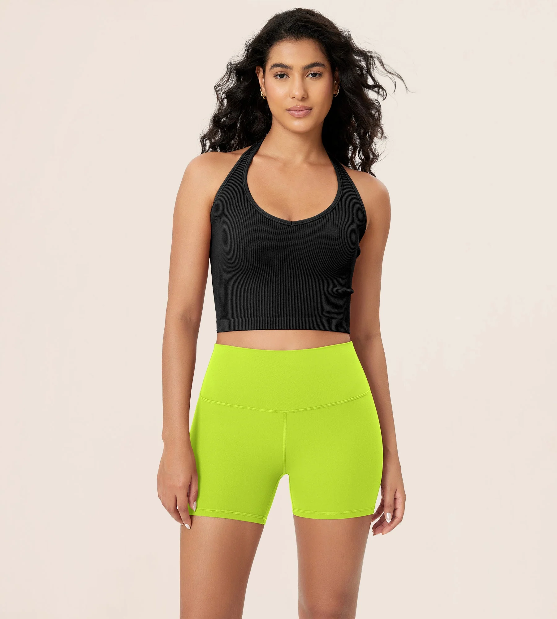 4" ODCLOUD Lounge Yoga High Waist Buttery Soft Biker Shorts - Image 81
