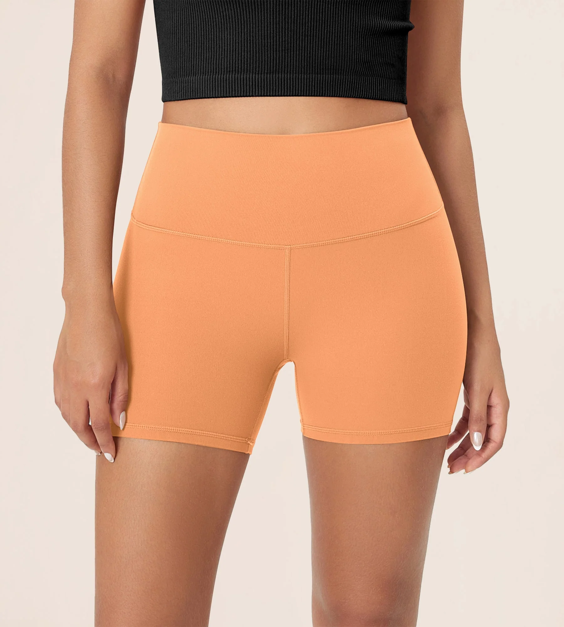 4" ODCLOUD Lounge Yoga High Waist Buttery Soft Biker Shorts - Image 86