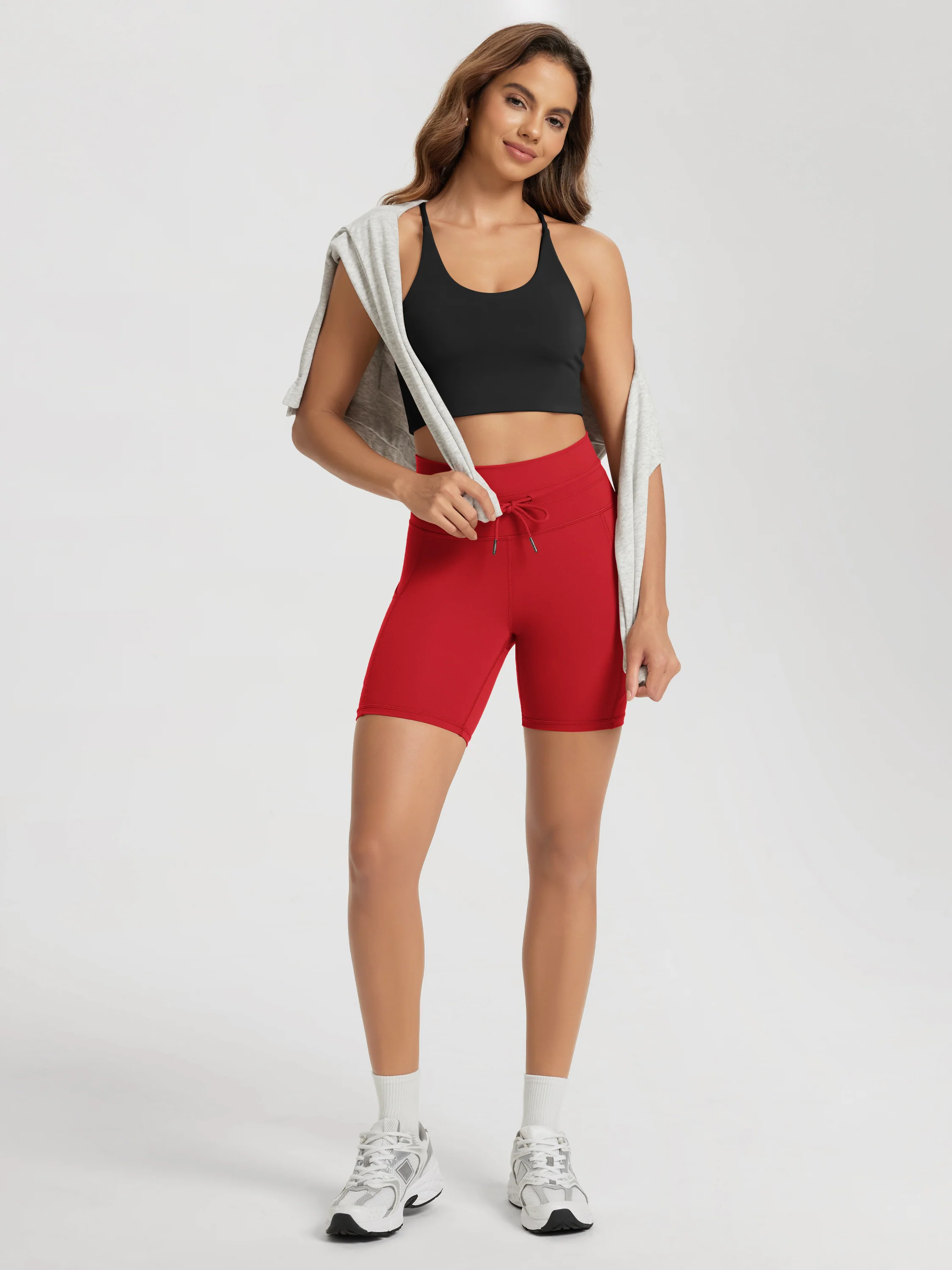 ODODOS ODLIFT 6" Drawstring Tie Shorts with Pockets - Image 51