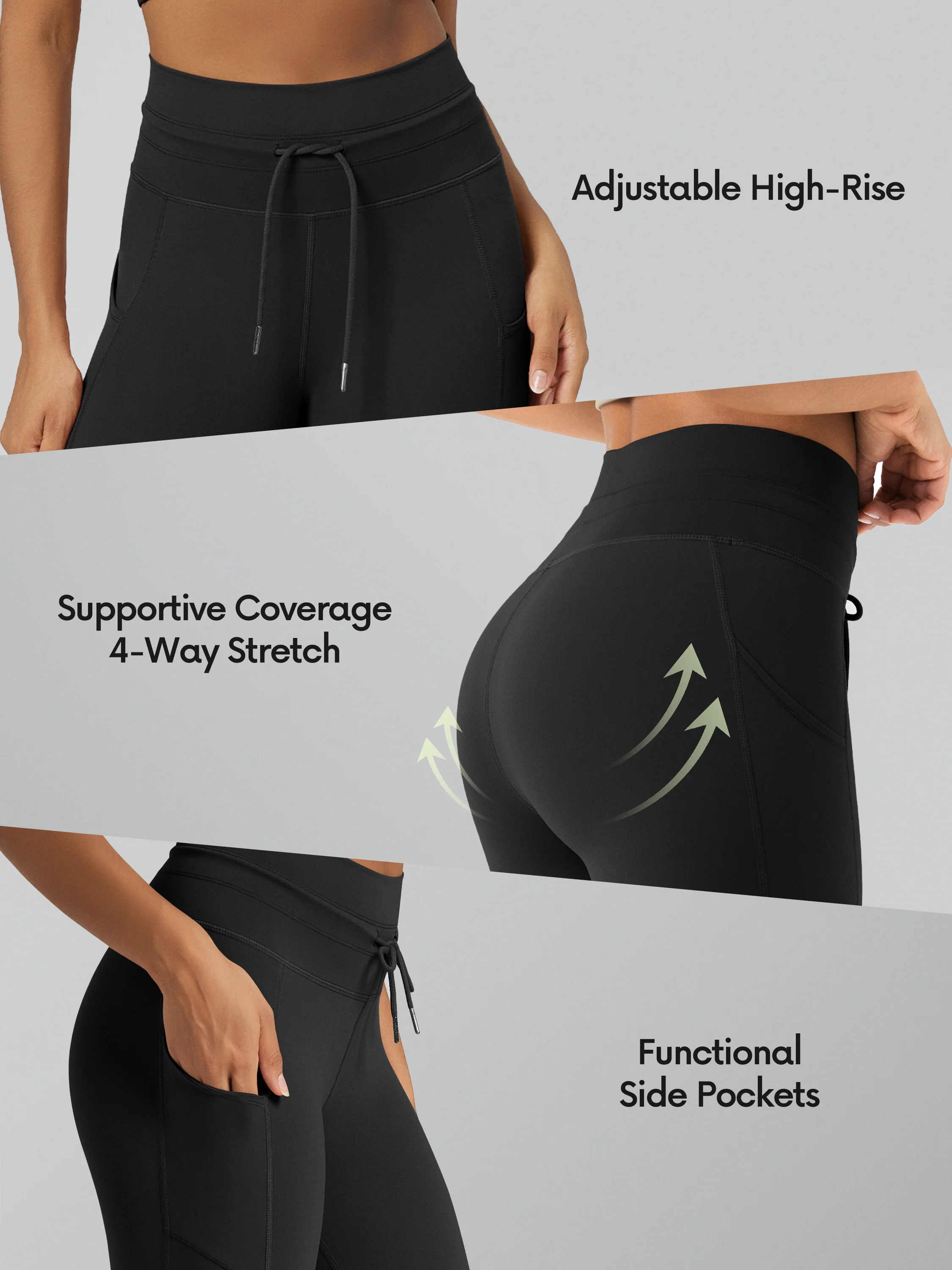 ODODOS ODLIFT 6" Drawstring Tie Shorts with Pockets - Image 6