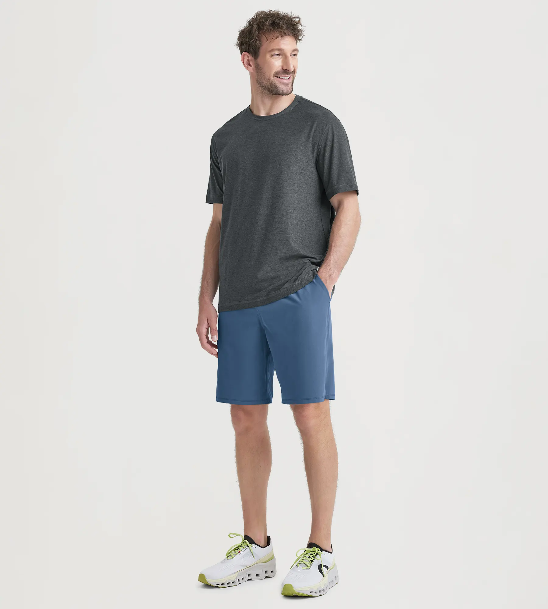 ODODOS 9" Inseam Men's Quick Dry Athletic Shorts with Pockets - Image 11