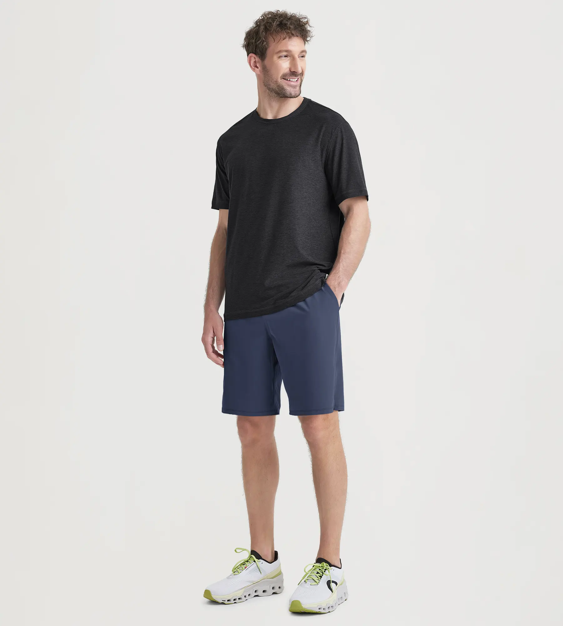 ODODOS 9" Inseam Men's Quick Dry Athletic Shorts with Pockets - Image 15