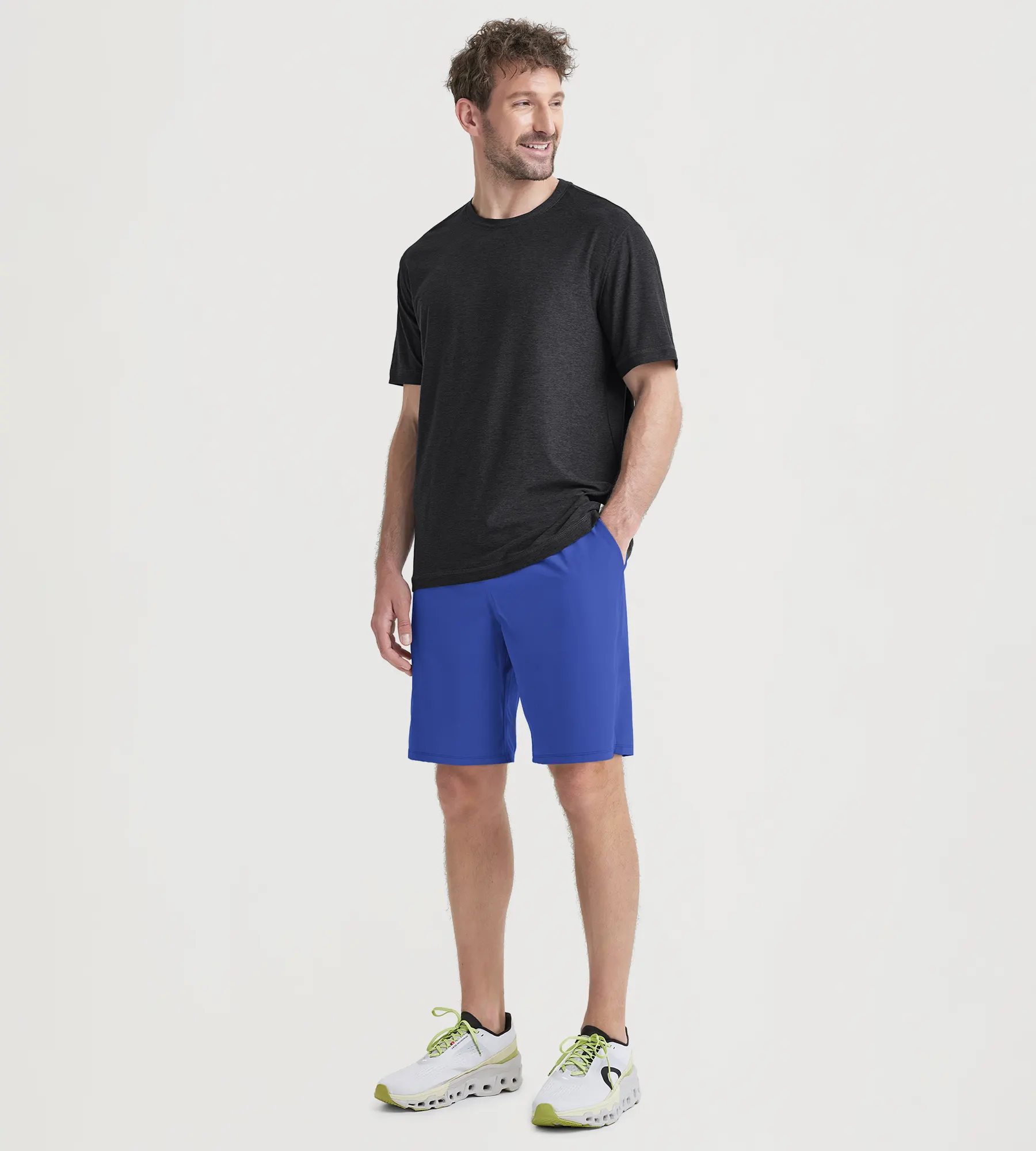 ODODOS 9" Inseam Men's Quick Dry Athletic Shorts with Pockets - Image 27