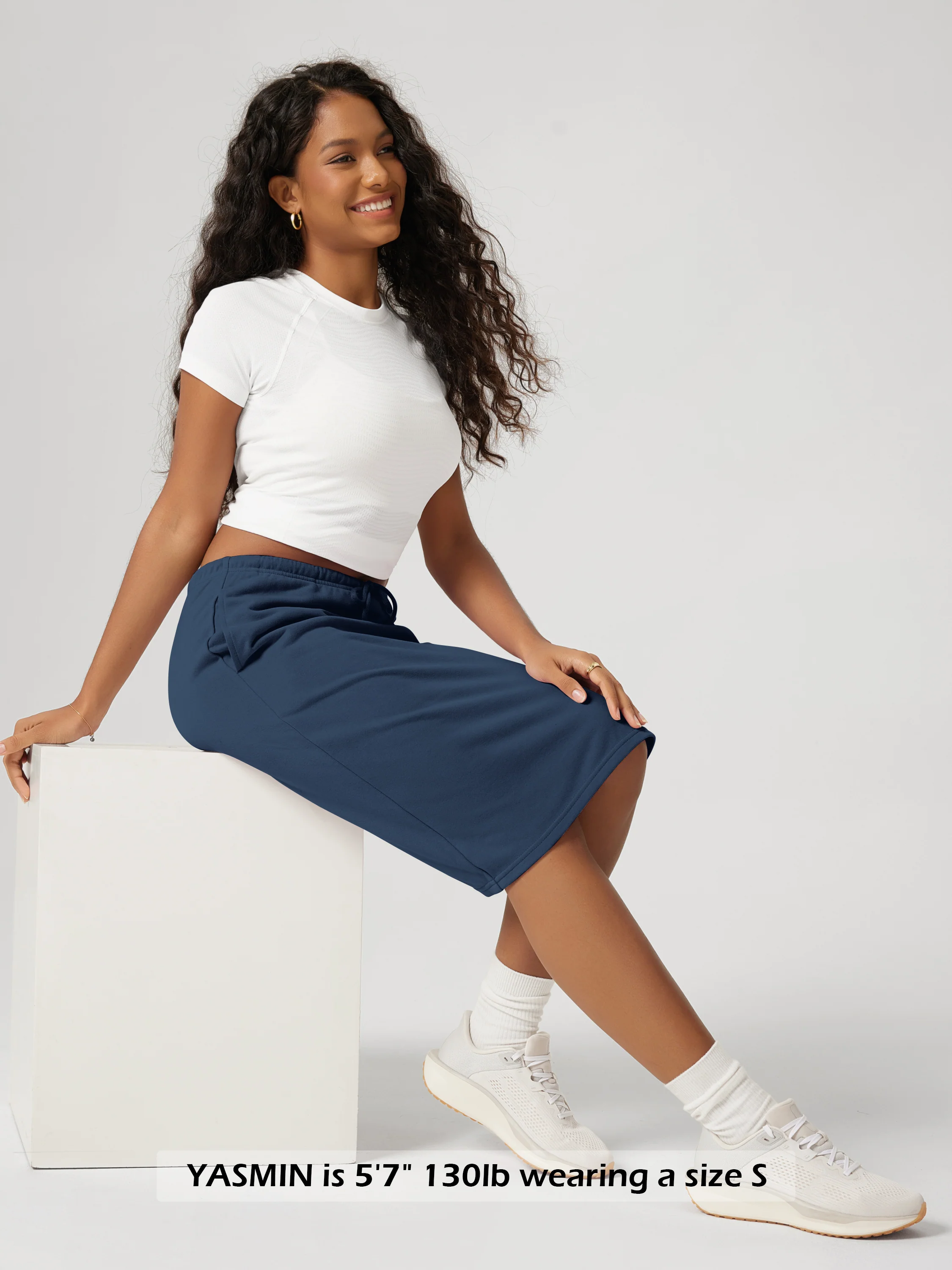 Back Split Knee Length Skirt with Pockets - Image 29