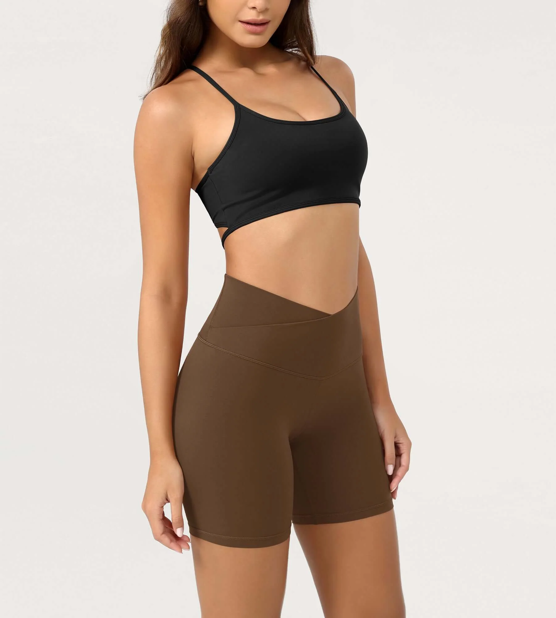 Cloud Feeling 6" Crossover Yoga Shorts - Image 16