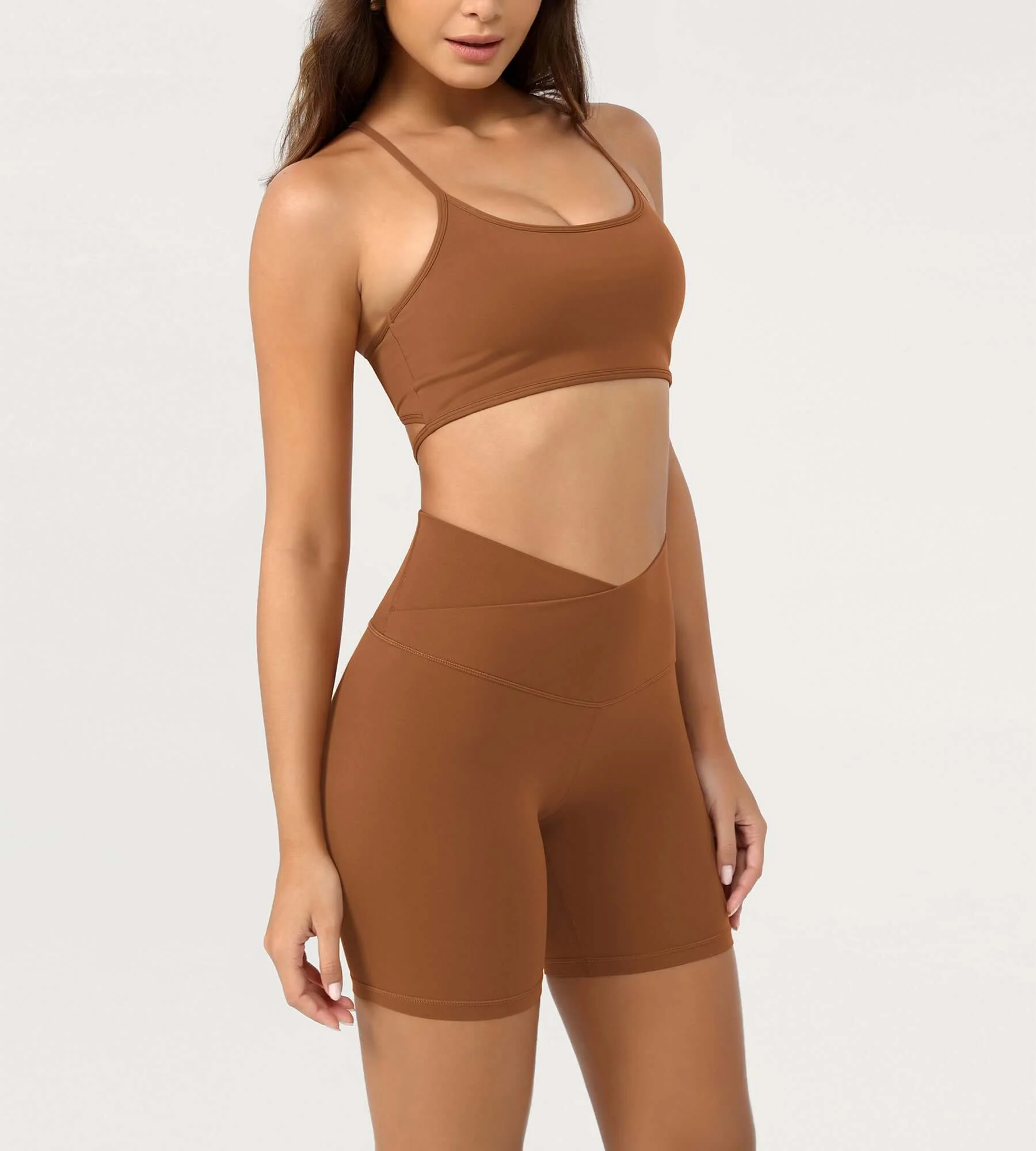 Cloud Feeling 6" Crossover Yoga Shorts - Image 22